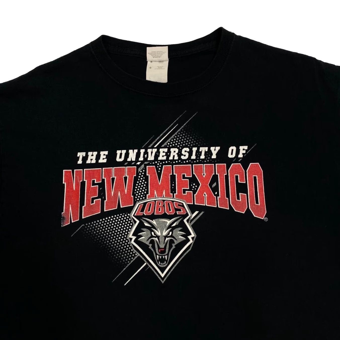 Fruit Of The Loom NCAA The University Of New Mexico Lobos College Spellout Graphic T-Shirt Large Mens Black Size US L / EU 52-54 / 3 - 2 Thumbnail