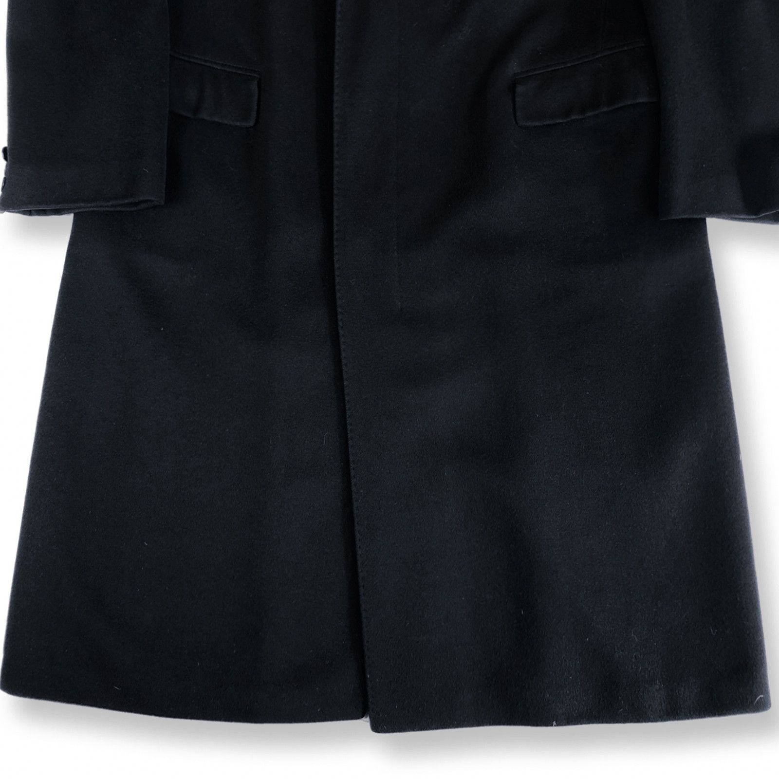 Yves Saint Laurent YSL Coat Сashmere Wool Dark Navy/ Black Size US L / EU 52-54 / 3 - 4 Thumbnail