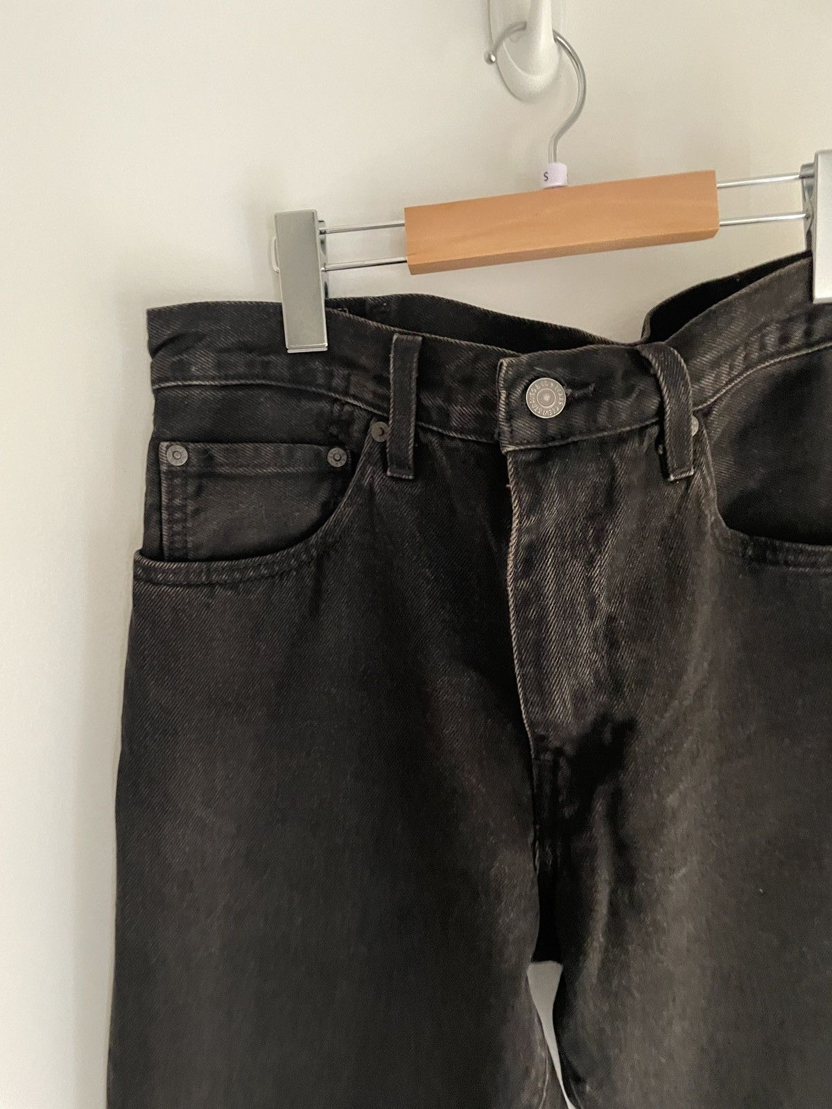 Levi's Levi 517 Black Slim Mid Rise Flared Denim Size US 31 - 5 Thumbnail