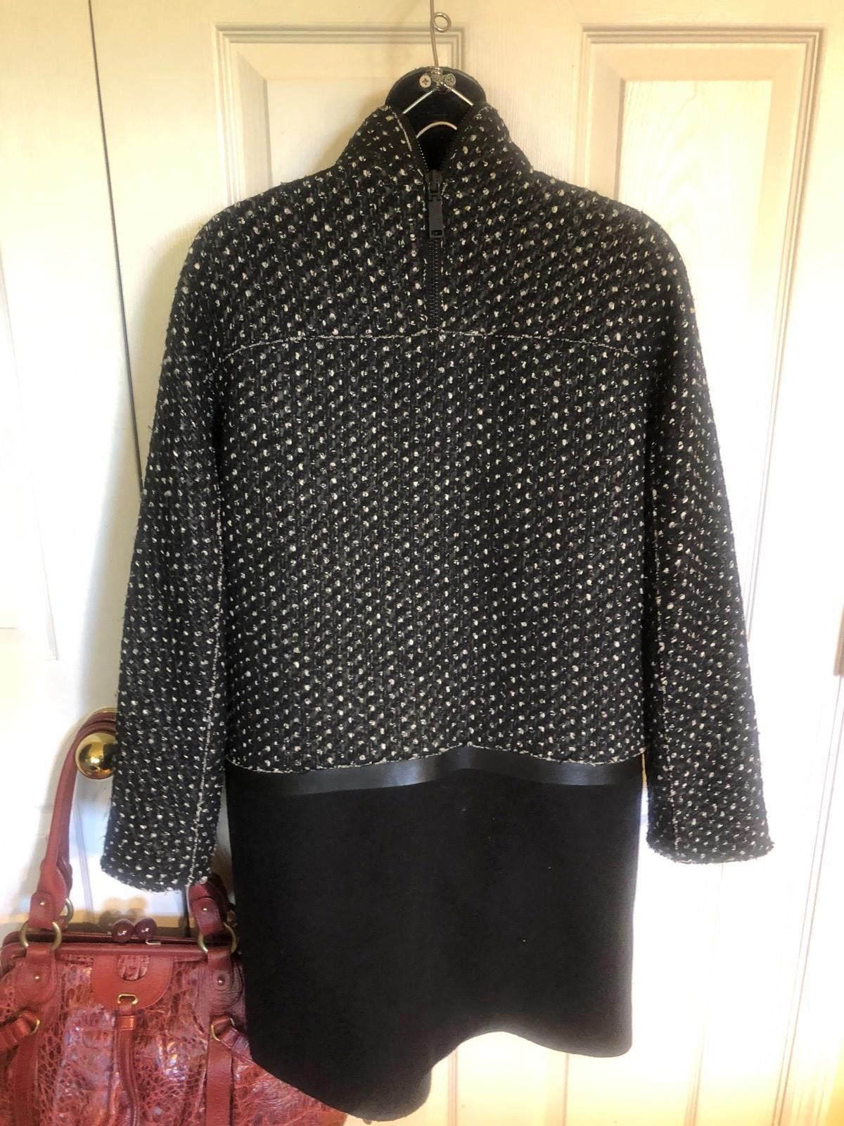 Elie Tahari Elie Tahari Stylish Zipped Wool Blend Coat Sz XS Ret $749 Size XS / US 0-2 / IT 36-38 - 11 Thumbnail