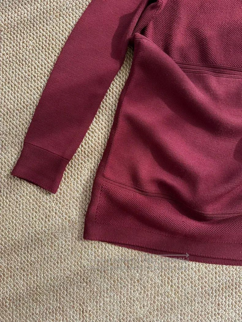 Hermes Hermes Jujube Red Wool Blended Knit Slim Dress, Women's Size XS / US 0-2 / IT 36-38 - 4 Thumbnail