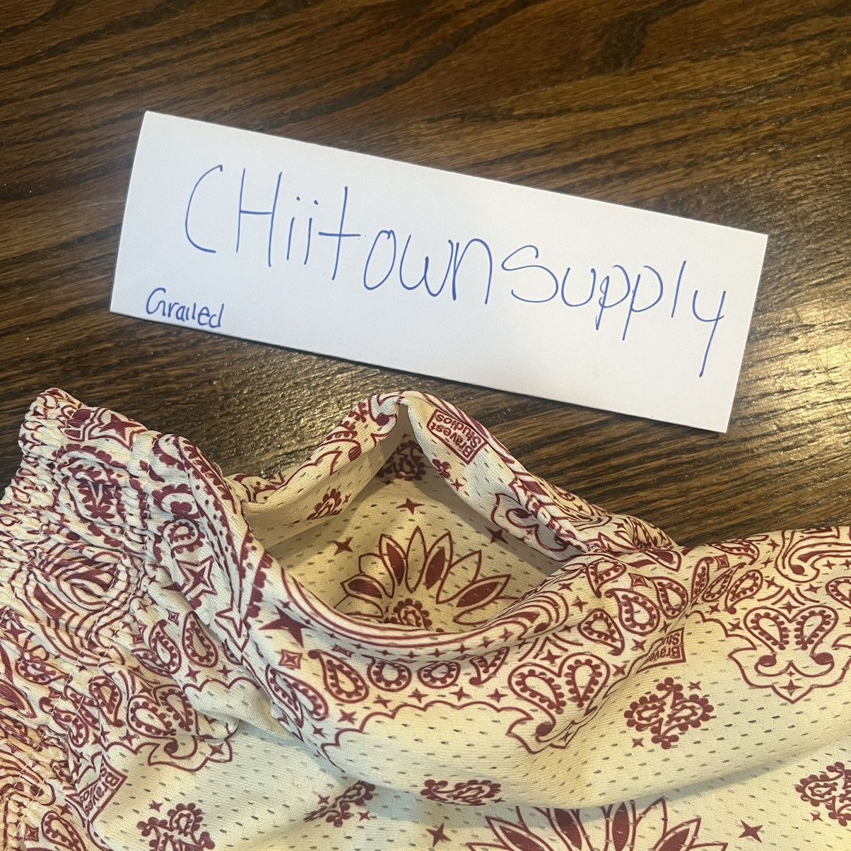 Bravest Studios Bravest Studio Light Cream/Red Paisley Size XXL Size US 38 / EU 54 - 3 Thumbnail