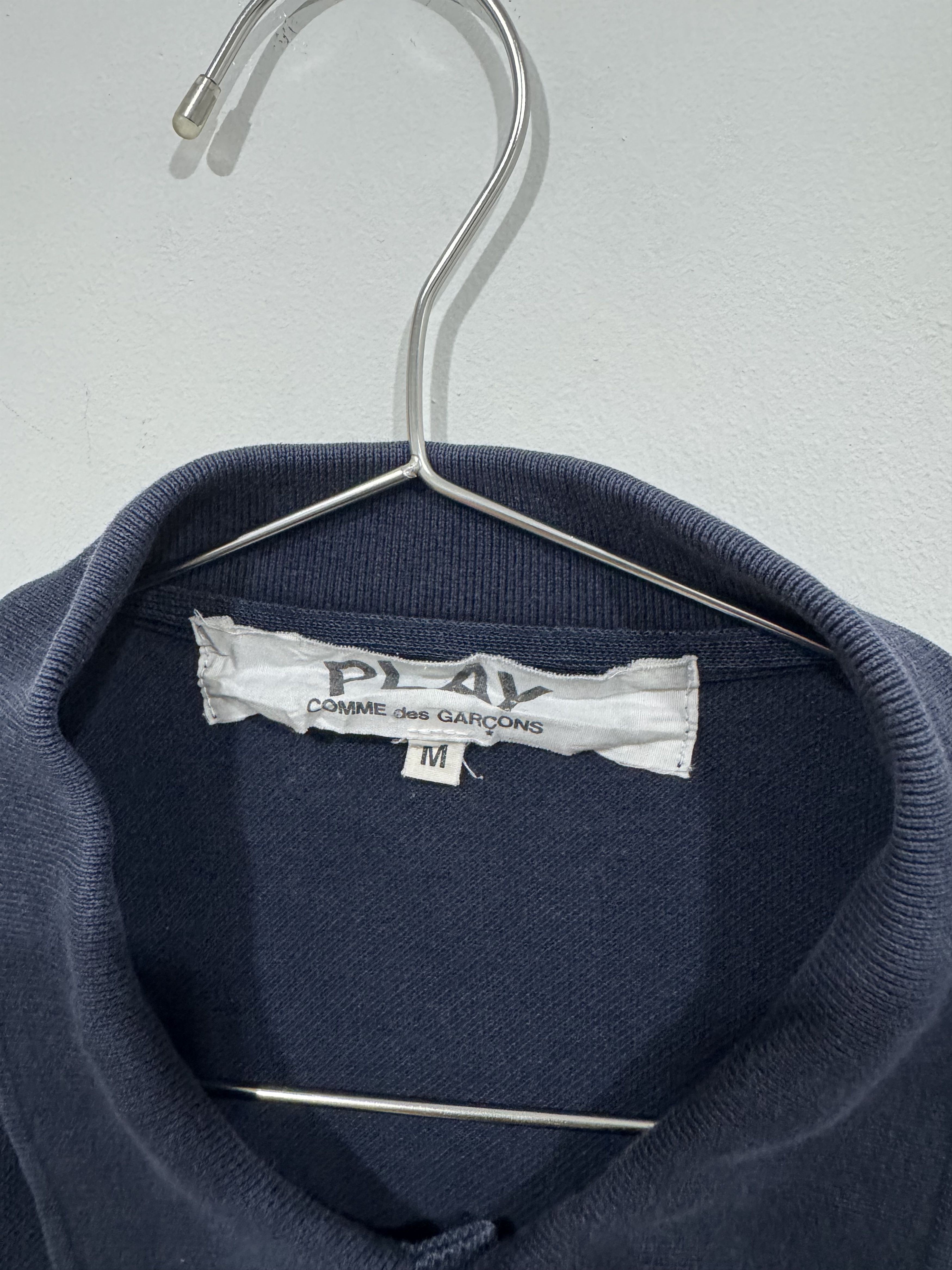 Comme des Garcons PLAY CDG Play Navy Polo Tee Size US M / EU 48-50 / 2 - 4 Thumbnail