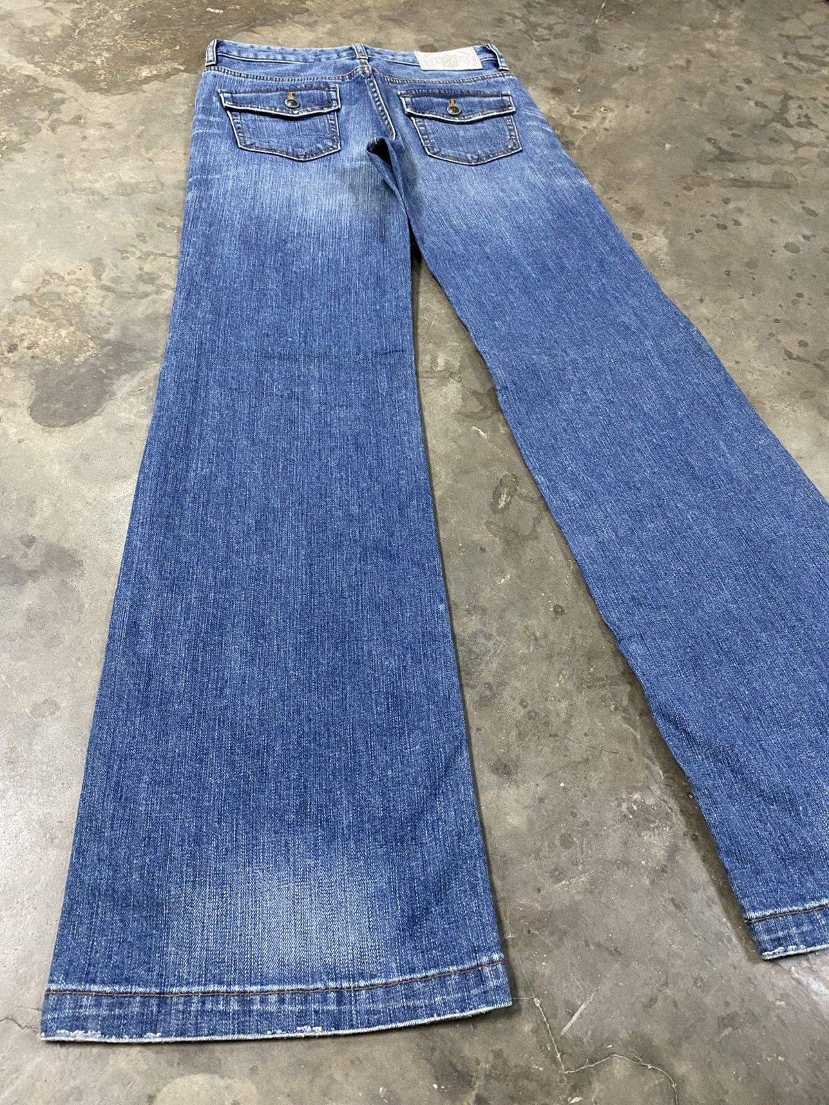 Hysteric Glamour × If Six Was Nine × Tornado Mart Flare Jeans Japanese Brappers Washed Blue @256 Size US 27 - 2 Thumbnail