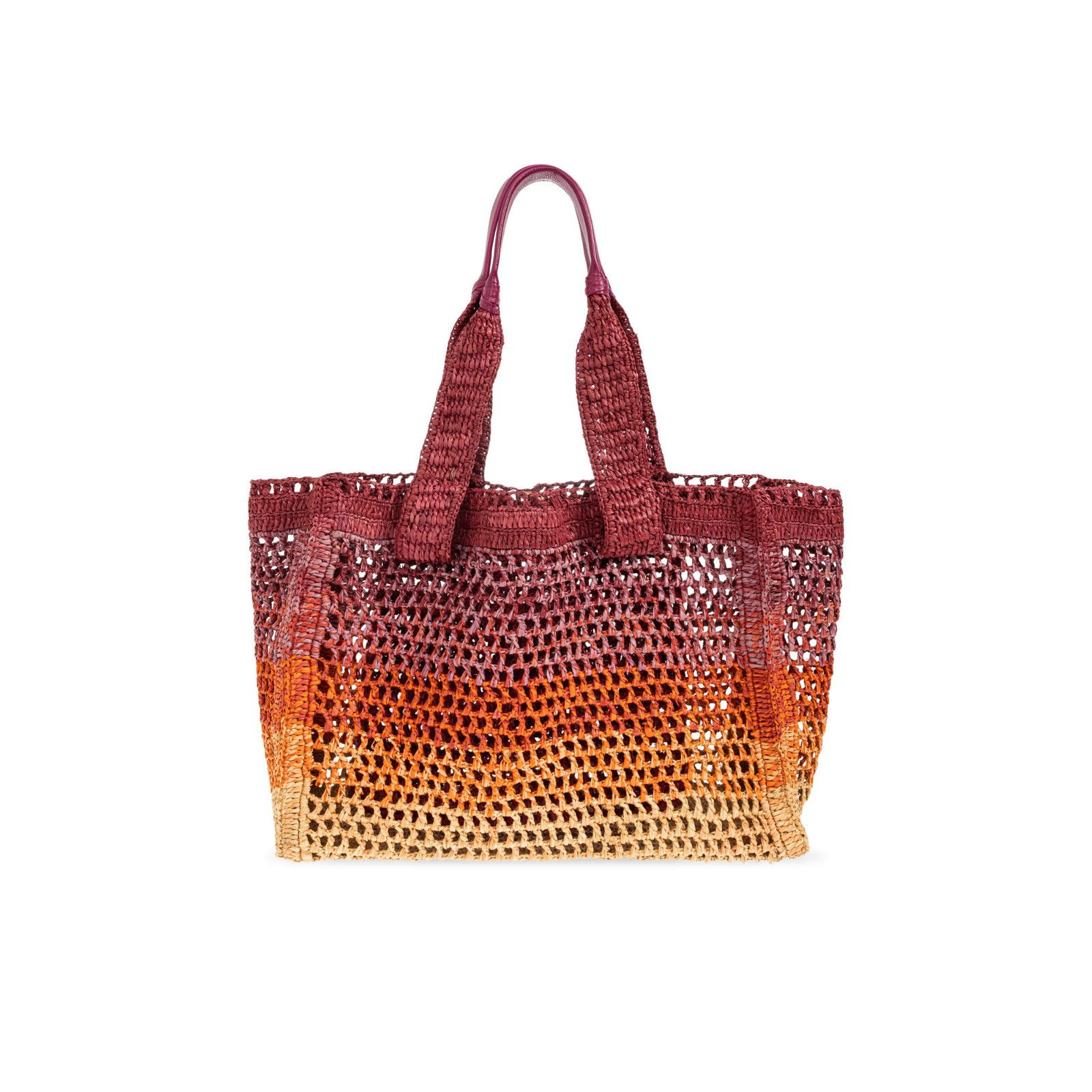 Chloe Chloe East West Summer Banana Multicolor Raffia Shoulder Bag Size ONE SIZE - 2 Thumbnail