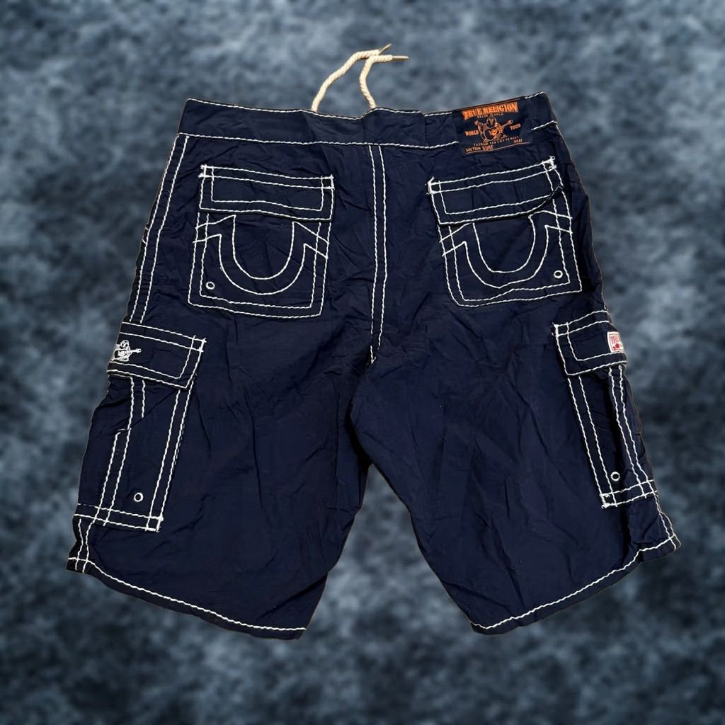 True Religion True Religion Swimwear Trunks Board Shorts Size 40 Navy Blue Cotton Nylon Men Size US 40 / EU 56 - 1 Thumbnail