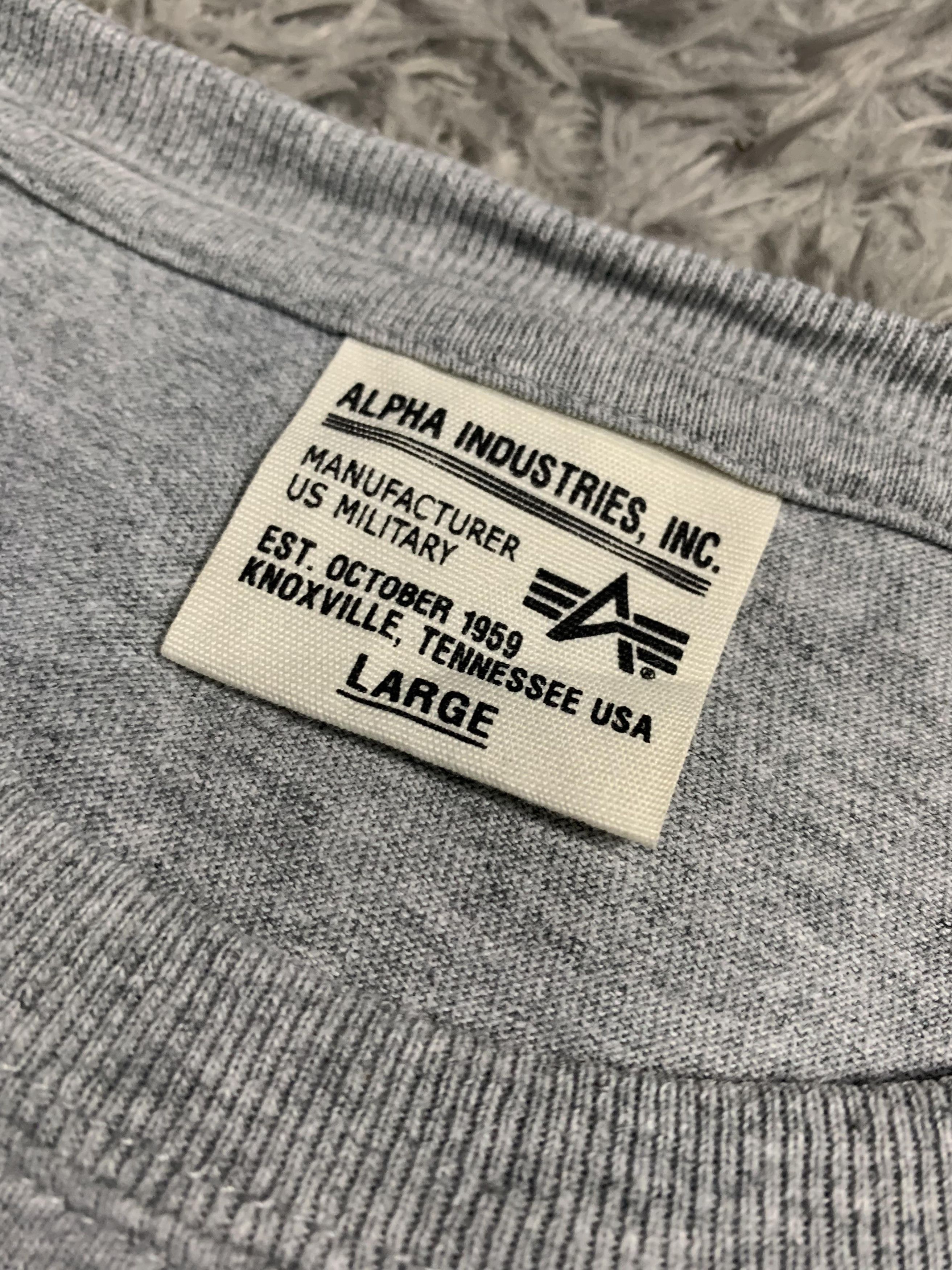 Alpha Industries Alpha Industri Tshirt Size US L / EU 52-54 / 3 - 3 Thumbnail
