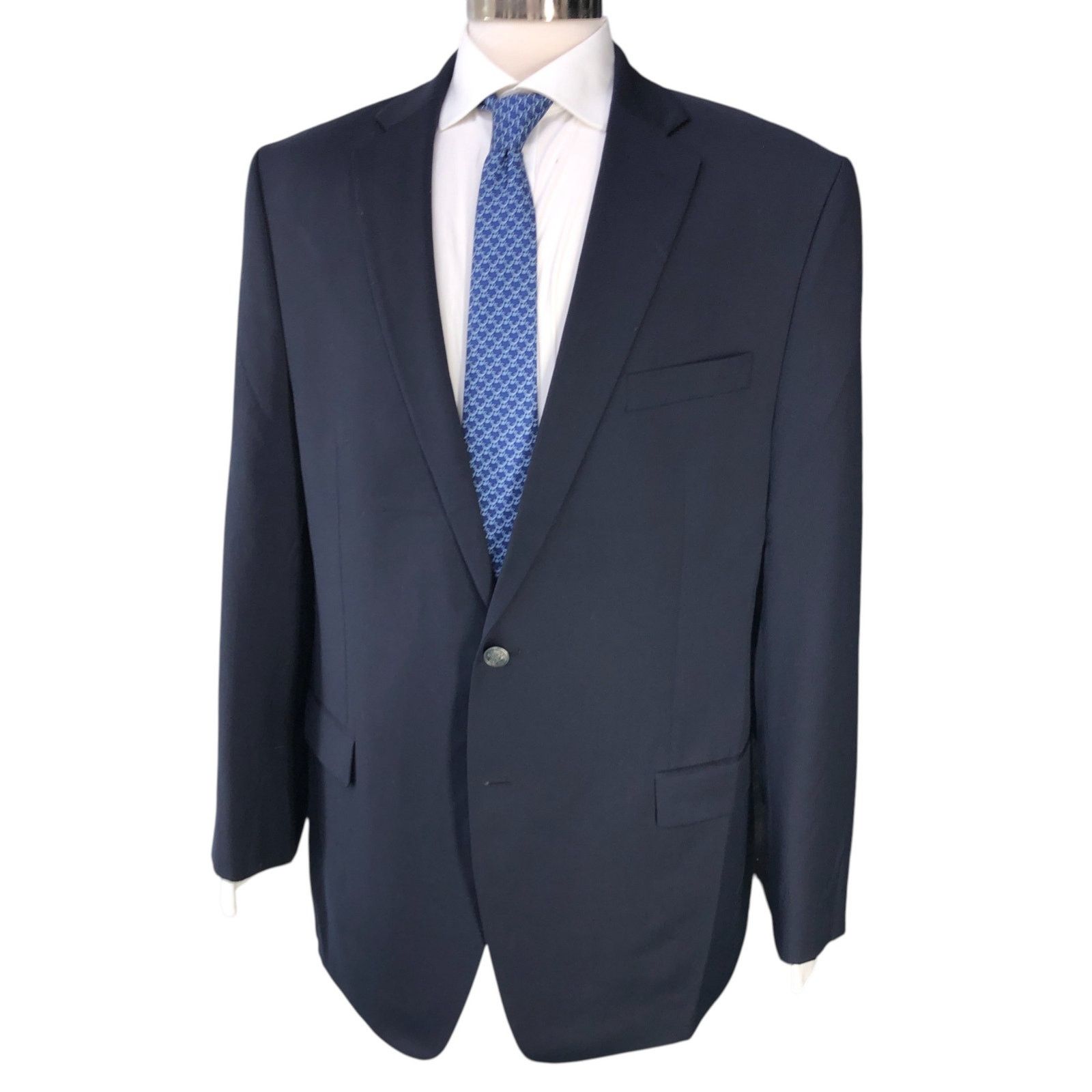 Michael Kors Michael Kors Size 46L Blazer Classic Navy Gold Metal Button Size 46L - 1 Thumbnail
