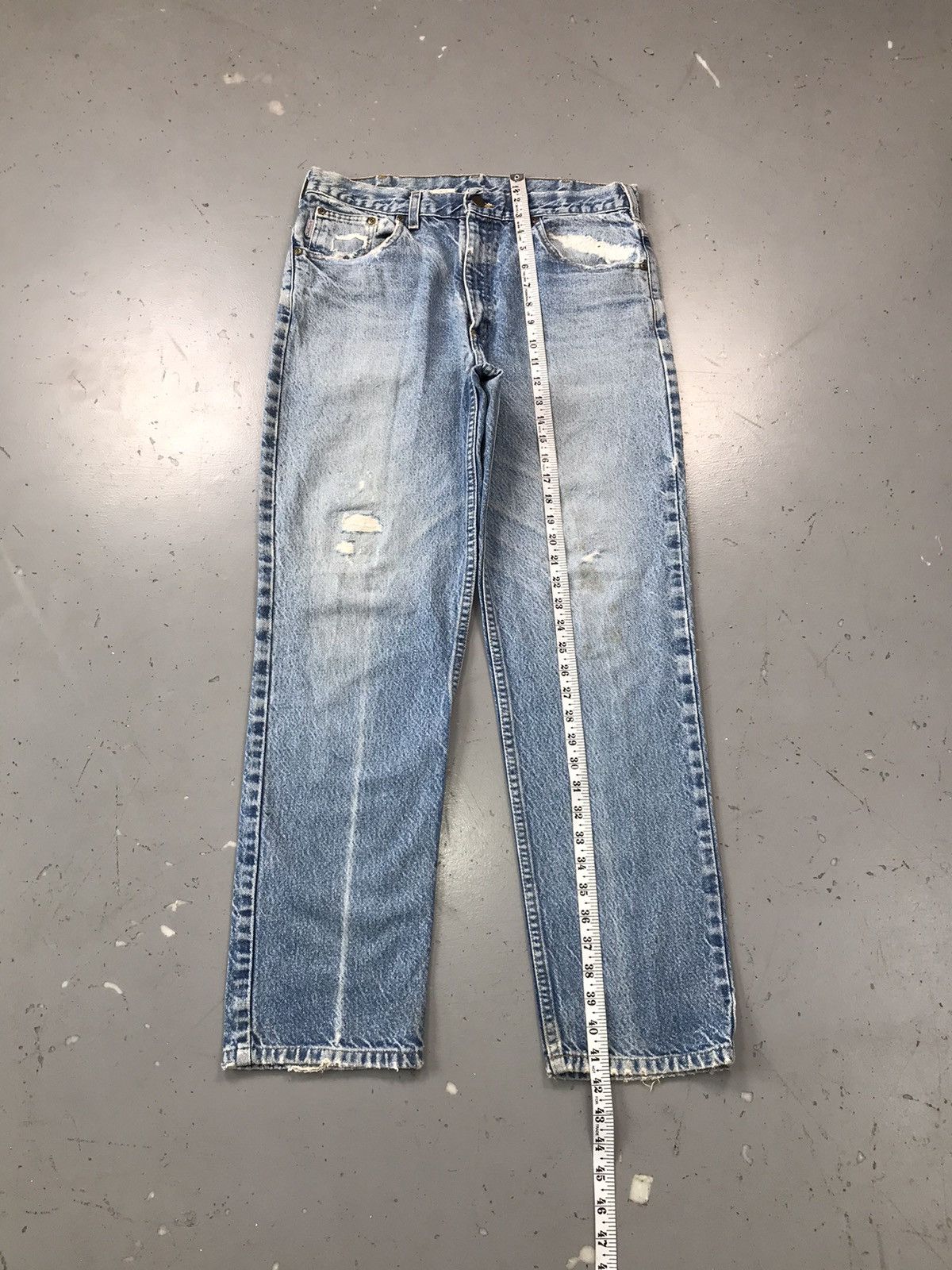 Carhartt 90s Vintage Carhartt B18 PRW distressed repaired denim Size US 34 / EU 50 - 6 Thumbnail