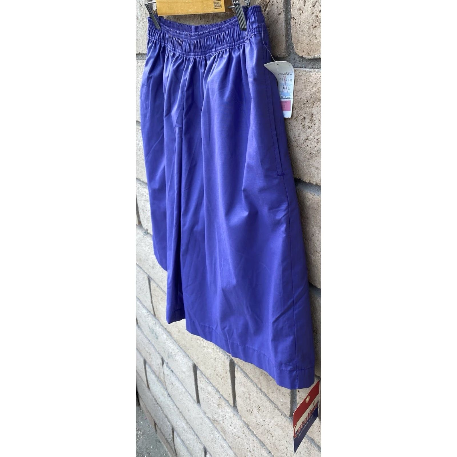 Catalina VINTAGE Catalina Purple Swim Shorts L Mens NOS 80s 90s Blue-Violet Lined Cotton Nylon Polyester Blended Fabric Swim Bottom Set Size US 33 - 3 Thumbnail