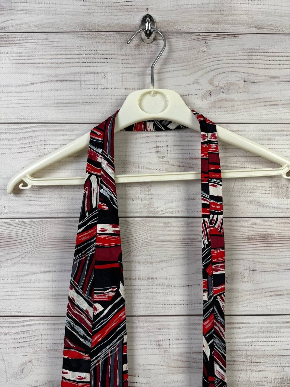 Pierre Balmain Pierre Balmain Tie Red Blue Black Silver White Silk Necktie Size ONE SIZE - 9 Thumbnail