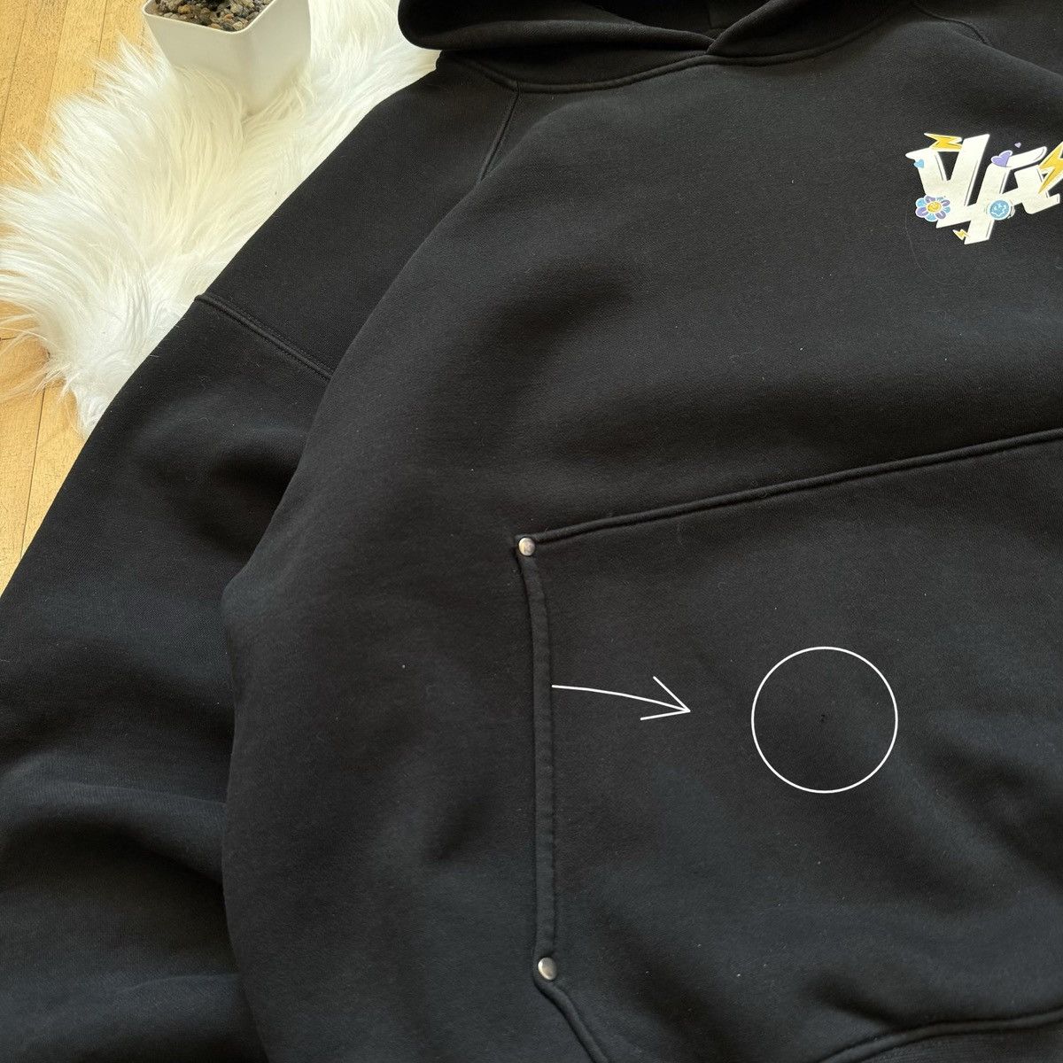 YoungLA 📌 Young LA Trippy Logo Oversized Boxy Hoodie Size US M / EU 48-50 / 2 - 8 Thumbnail