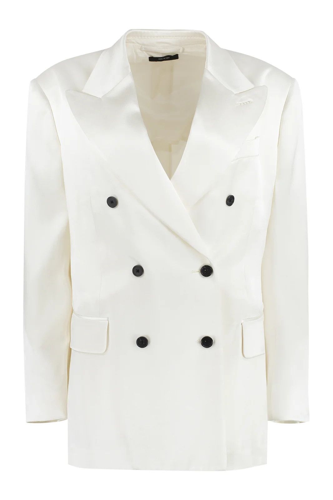 Tom Ford o1w1db10225 GI2915 Double-breasted Blazer in White Size XS / US 0-2 / IT 36-38 - 1 Thumbnail