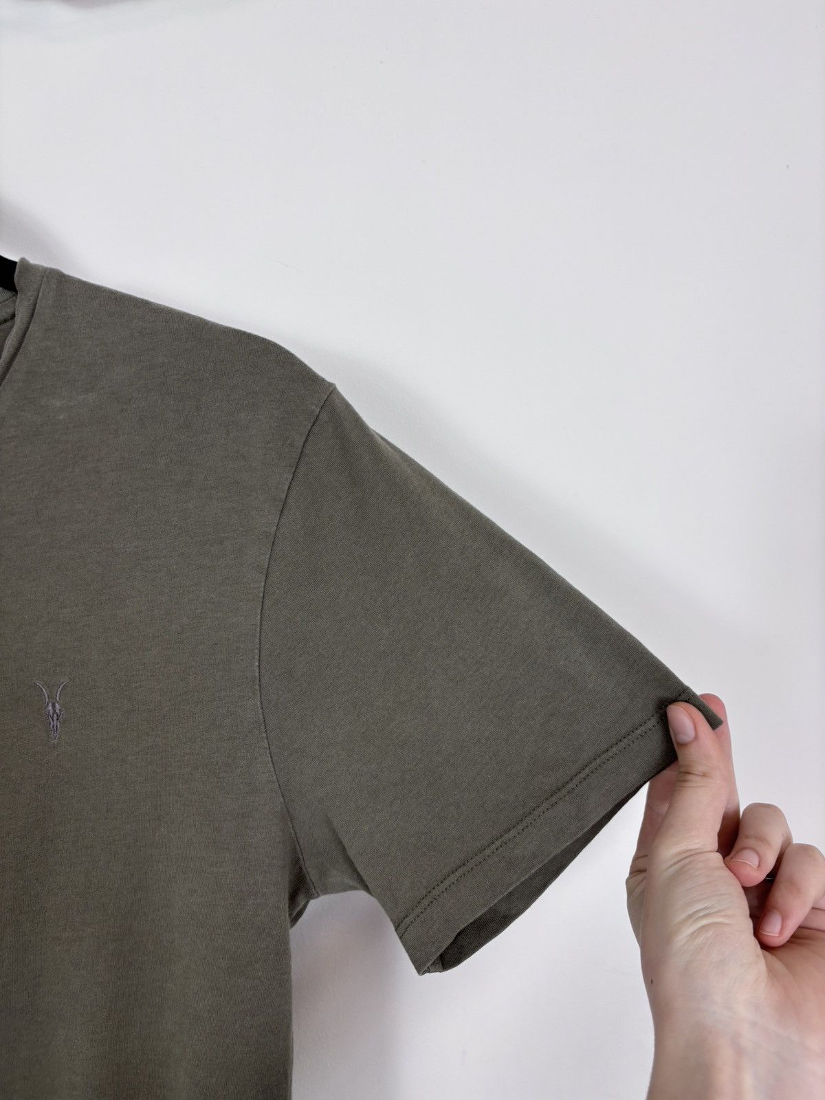 Allsaints AllSaints Brace Tonic Crew Men’s Olive Green T-Shirt Tee Size US S / EU 44-46 / 1 - 9 Thumbnail