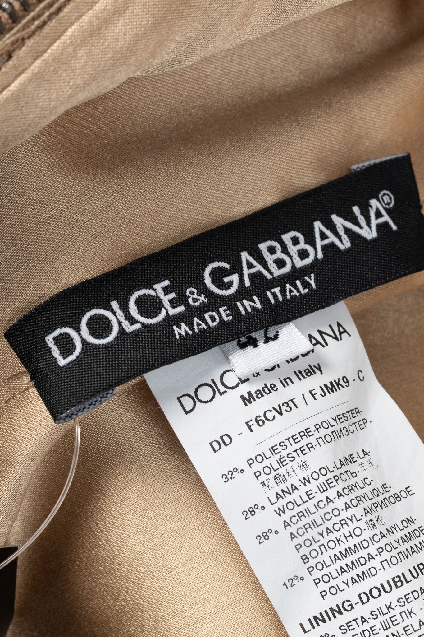 Dolce & Gabbana Dolce & Gabbana Brown Embroidered Floral-Lace Dress Size M / US 6-8 / IT 42-44 - 8 Thumbnail