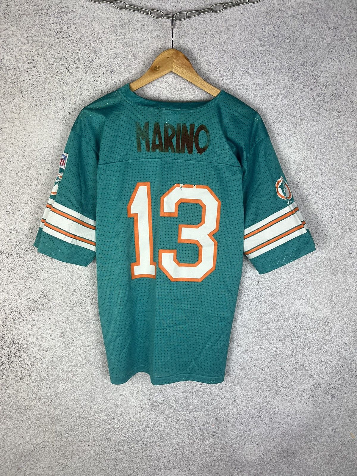 NFL Vintage Dan Marino #13 Miami Dolphins NLF Jersey Shirt Size US L / EU 52-54 / 3 - 3 Thumbnail