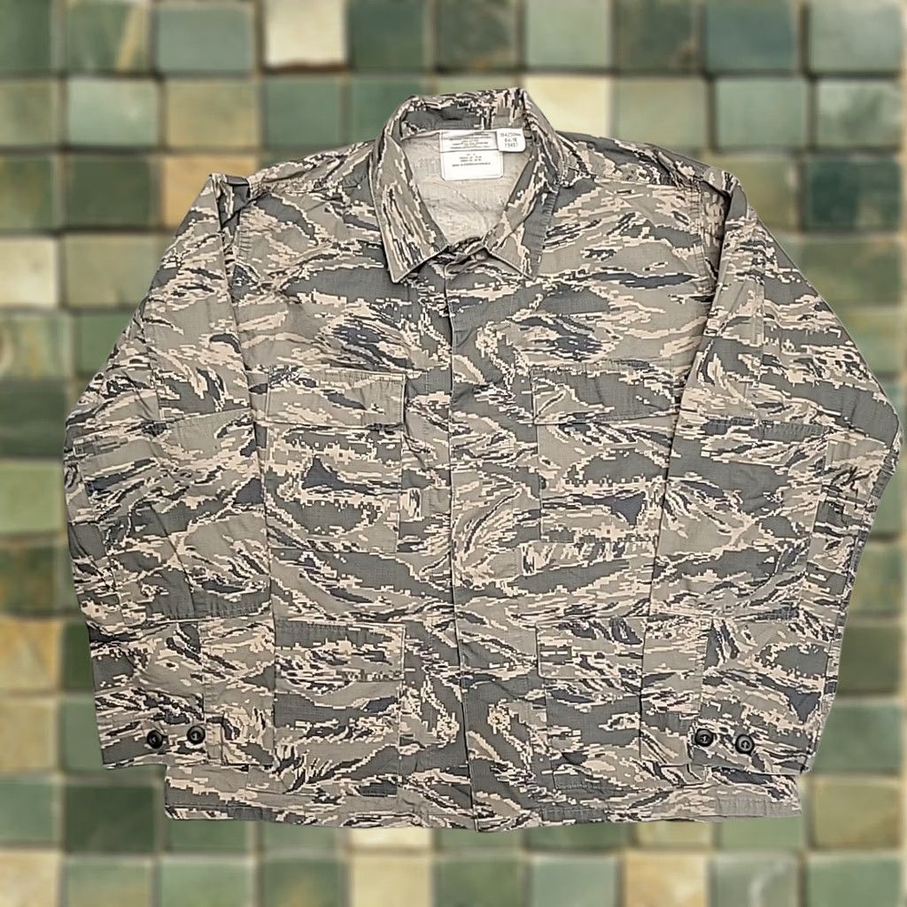 Propper US Air Force ABU Camo Jacket Mens 44R Tiger Stripe Digital Military Coat BDU Shirt Size US S / EU 44-46 / 1 - 1 Thumbnail
