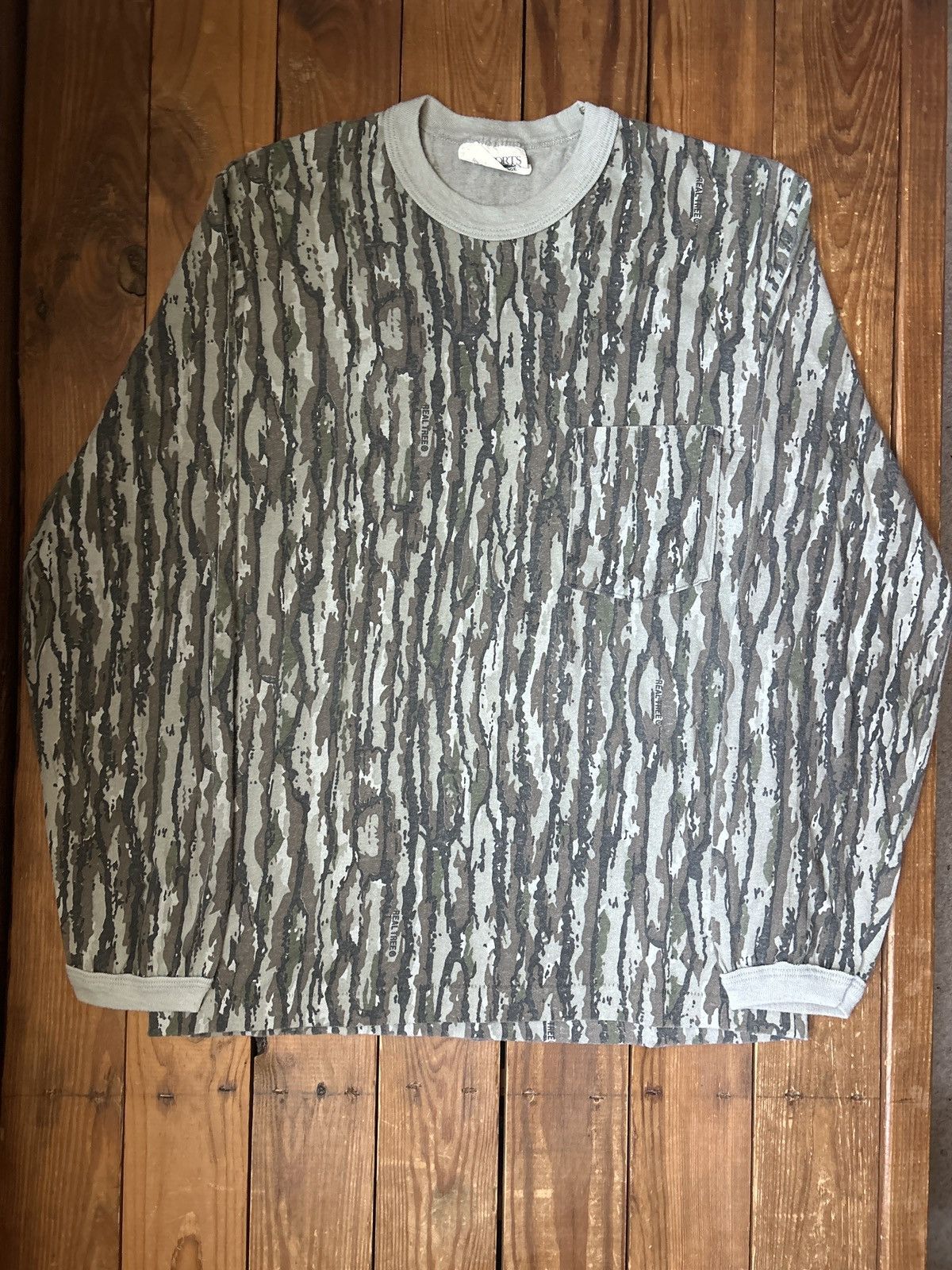Realtree × Vintage Vintage 80s Real Tree Camo Green Long Sleeve 