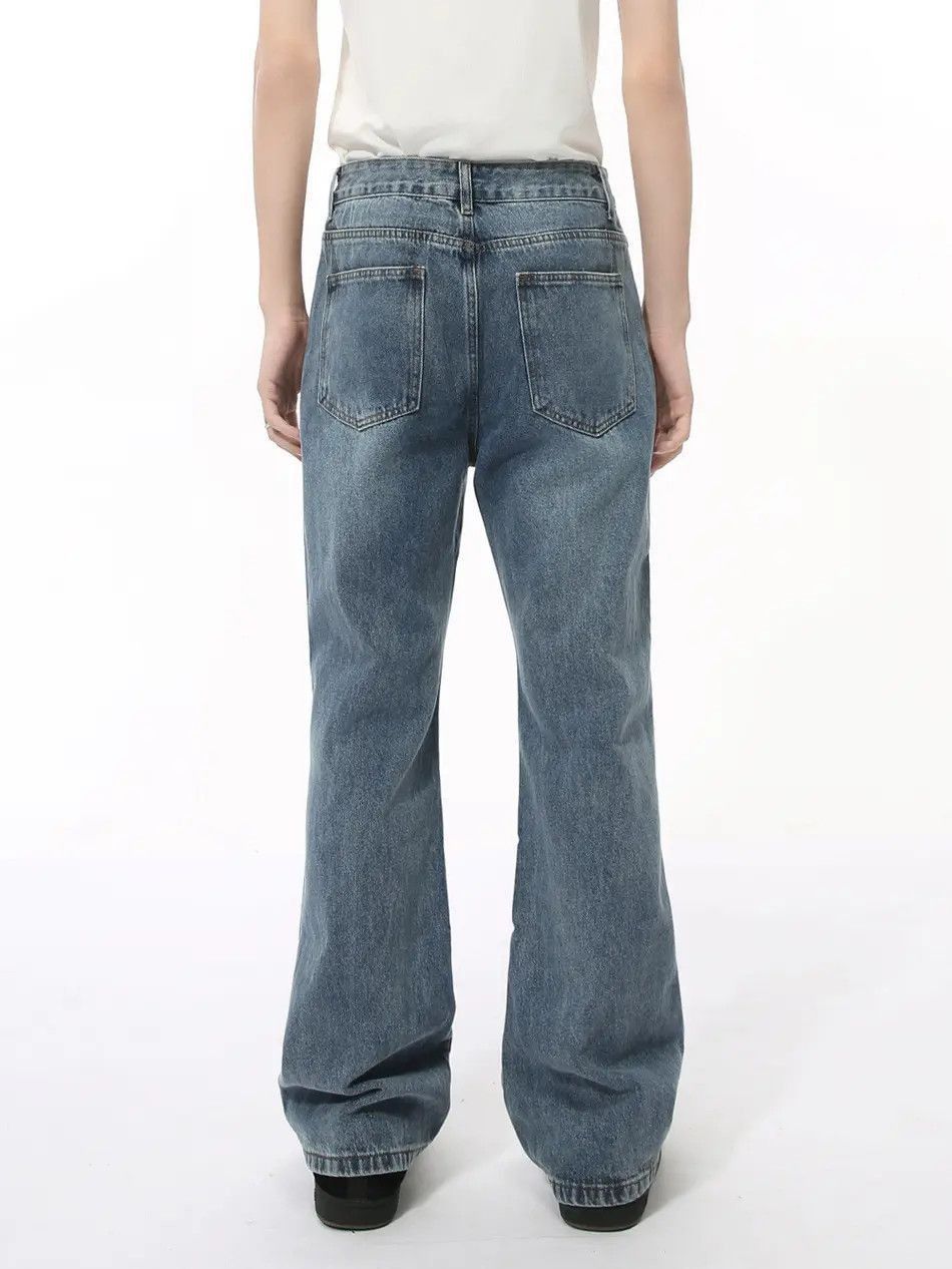Japanese Brand Retro loose micro flared high street jeans Size US 32 / EU 48 - 5 Thumbnail