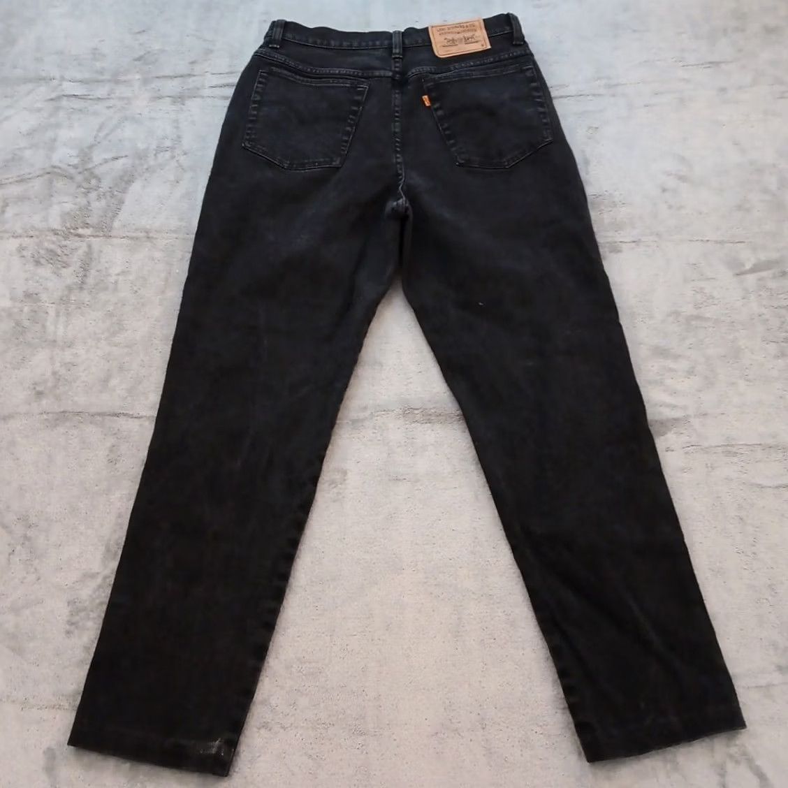 Levi's Levi's Jeans Womens 14 Black Slim Tapered Denim Orange Tab High Rise 27in 29in Waist Regular Size 36" / US 14 / IT 50 - 7 Thumbnail