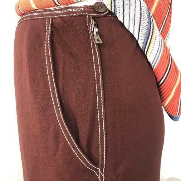 Hermes HERMES Vintage 90's RESORT Cropped Wide Leg Pants Size 27" / US 4 / IT 40 - 2 Thumbnail