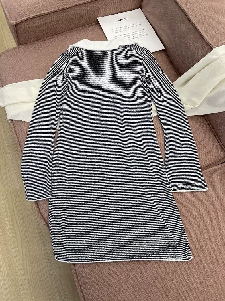 Chanel Chanel 23C black and white striped dress Size XXS / US 00 / IT 34 - 3 Thumbnail