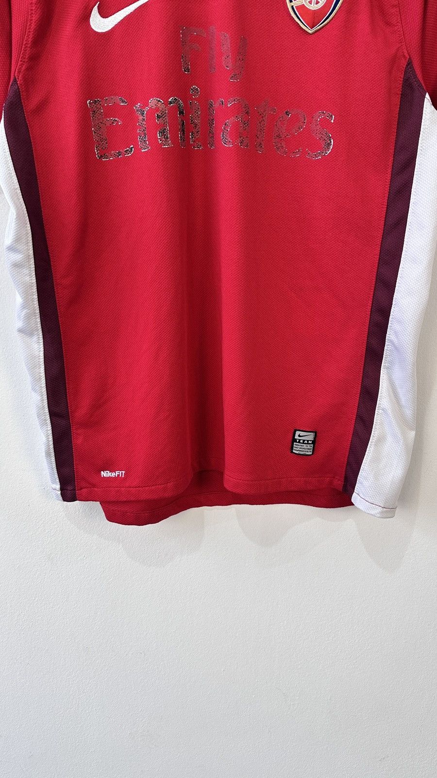 Nike Arsenal 2008-2010 Home Football Shirt Nike Jersey Red/White Size US M / EU 48-50 / 2 - 4 Thumbnail