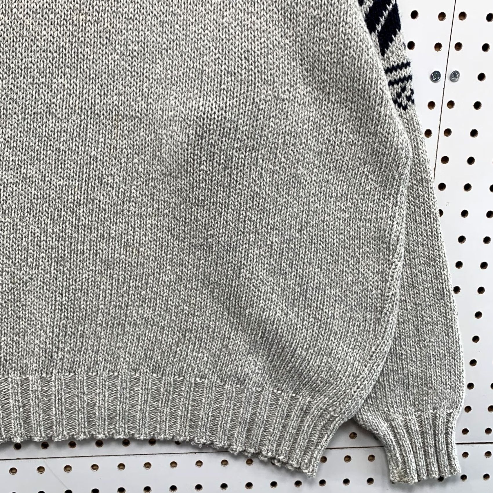 Croft & Barrow VINTAGE Croft & Barrow Sweater Mens Large Gray Snow Flake Cotton Knit USA Size US L / EU 52-54 / 3 - 7 Thumbnail