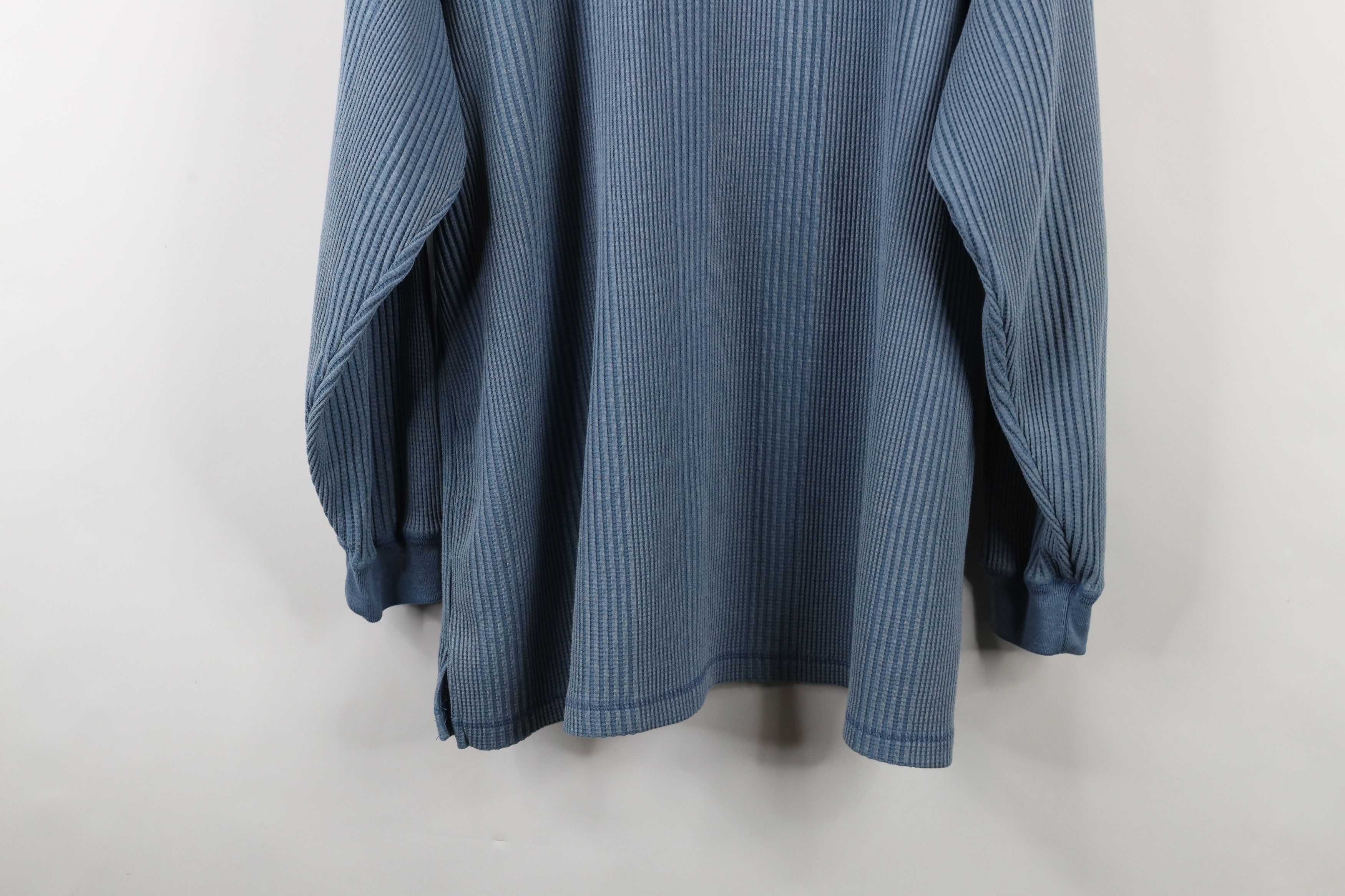 Vintage Vintage 90s Streetwear Ribbed Long Sleeve Henley T-Shirt Size US XL / EU 56 / 4 - 12 Thumbnail