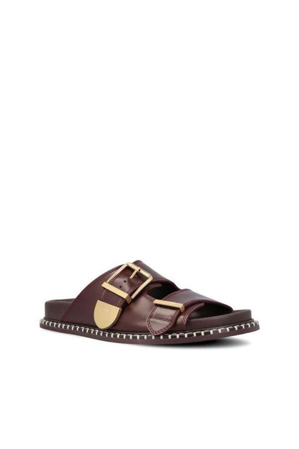 Chloe o1loc1c0425 Rebecca Slides in Grenat Size US 7 / IT 37 - 2 Thumbnail