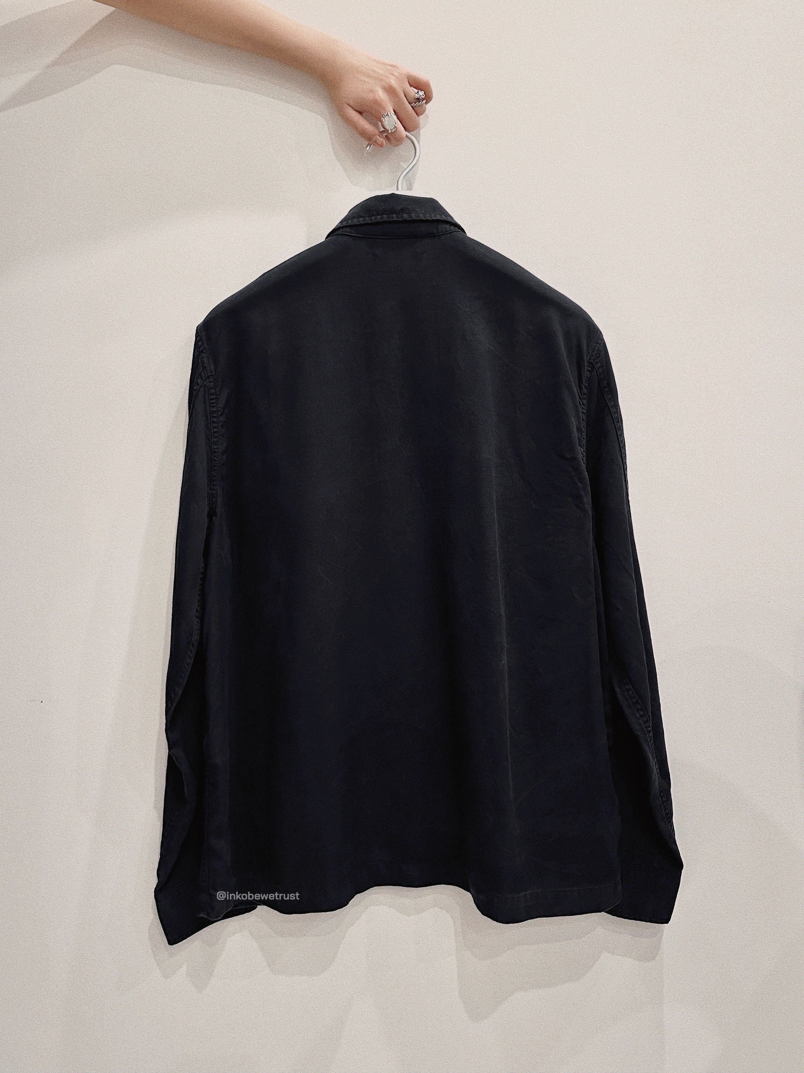 Our Legacy Chamois Shirt - Black Silky Wash Size US M / EU 48-50 / 2 - 7 Thumbnail