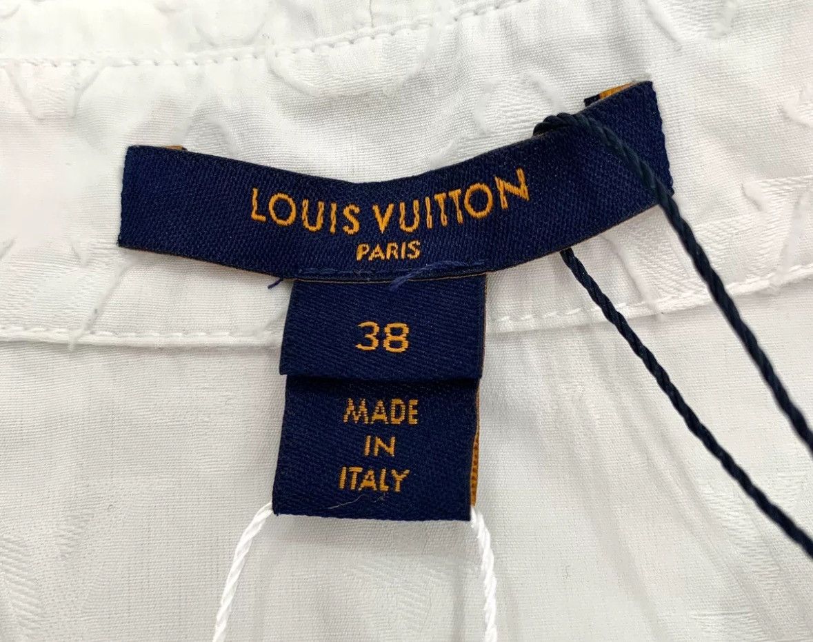 Louis Vuitton Louis Vuitton Lv white logo cotton long sleeved shirt Size US S / EU 44-46 / 1 - 5 Thumbnail
