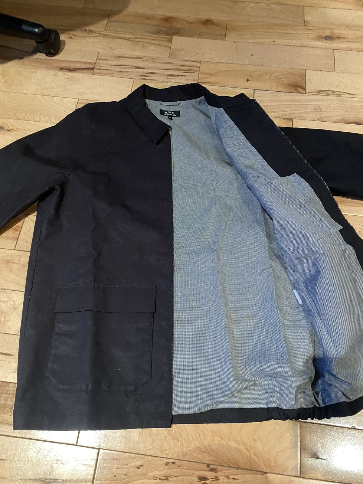A.P.C. Gilles Shirt Work Jacket Harrington-Style Zip Up Coach Size US XL / EU 56 / 4 - 6 Thumbnail