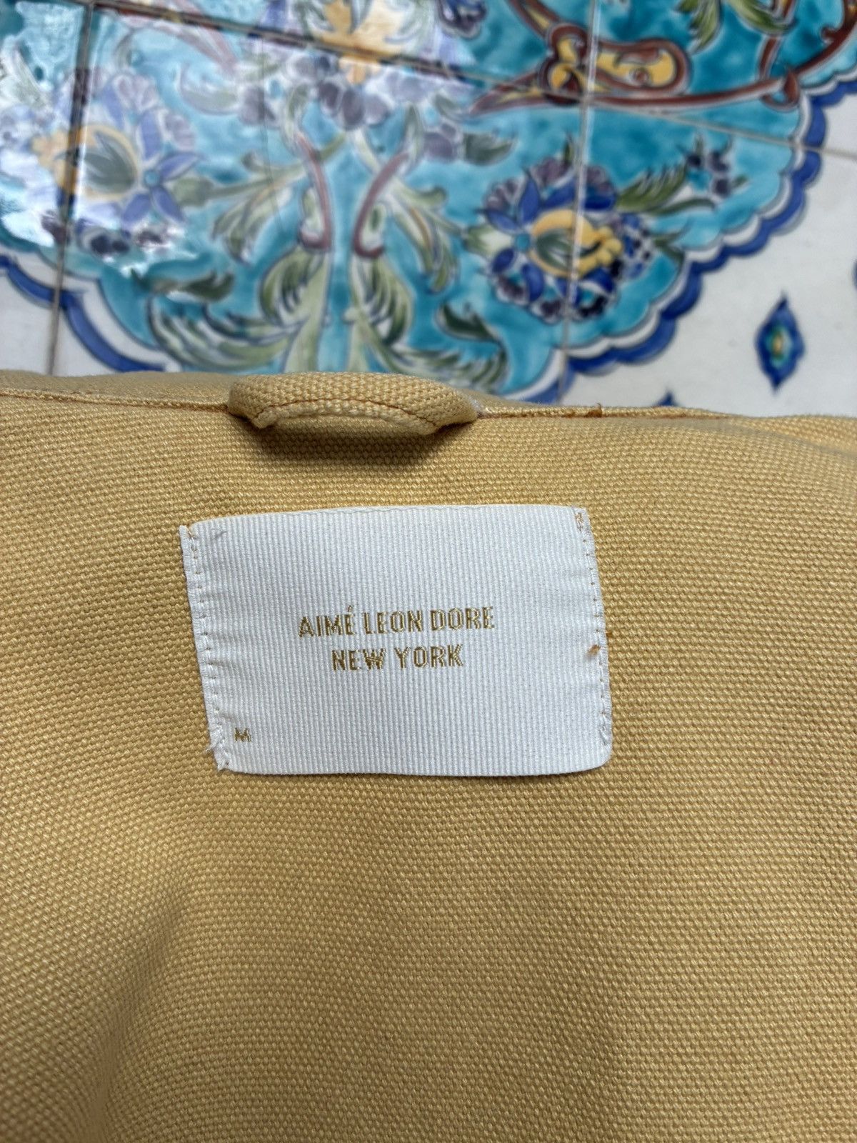 Aime Leon Dore AIMÉ LEON DORE TRAPUNTO CHORE JACKET IN RATTAN PALE YELLOW Size US M / EU 48-50 / 2 - 1 Thumbnail