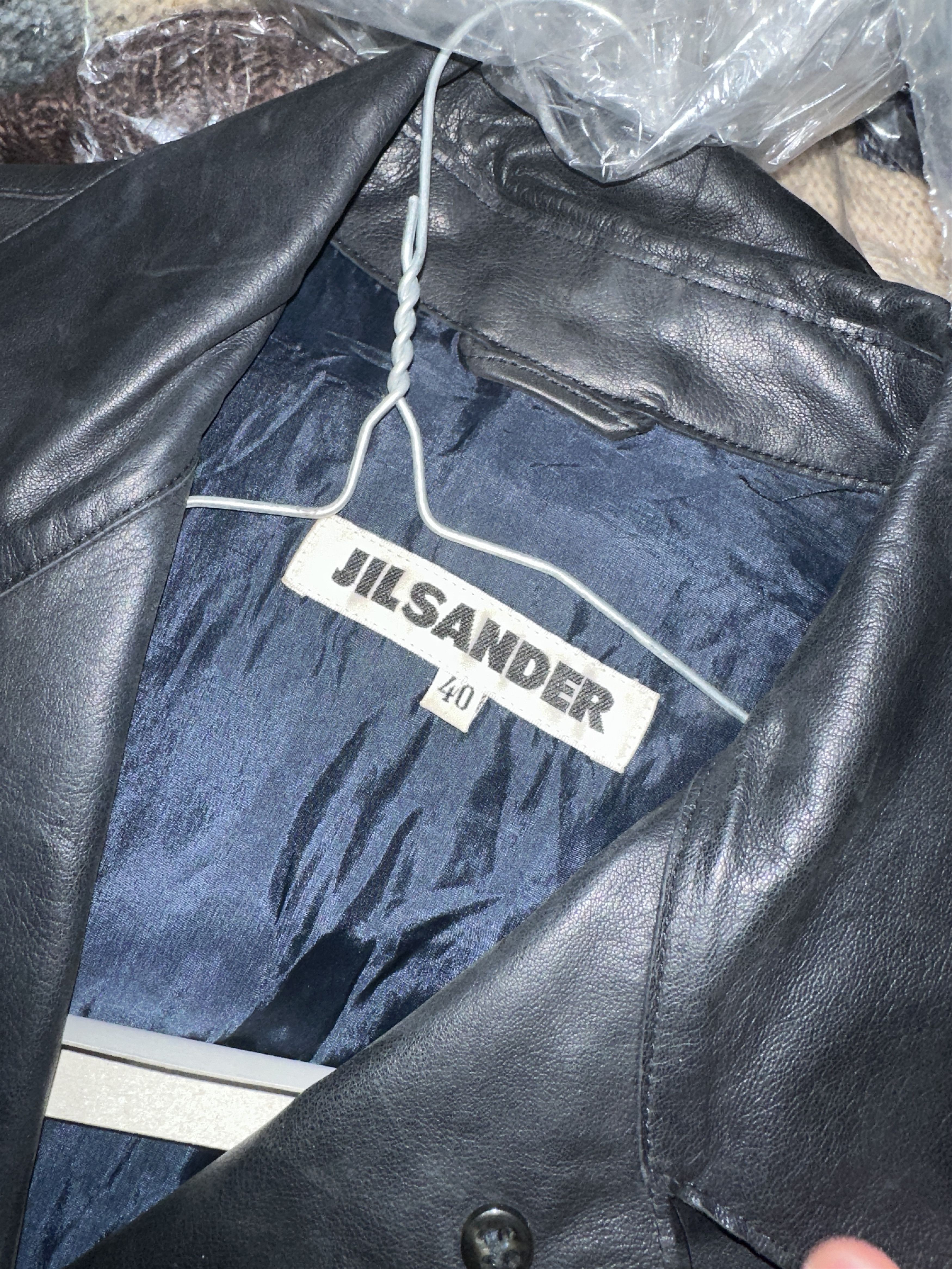 Jil Sander 1994 Lambskin Leather Coat Size 40 EU SS94