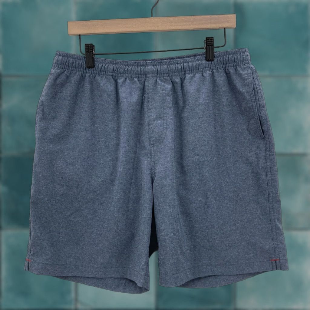 Chubbies Chubbies The Flint Gym Shorts 7” Mens Large Blue Stretch Performance Preppy Size US 33 - 1 Thumbnail
