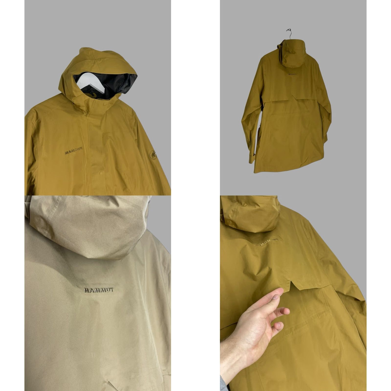 Mammut Mammut GORE-TEX Hardshell Jacket Women’s Waterproof Rain Mustard XL Size XL / US 12-14 / IT 48-50 - 8 Thumbnail