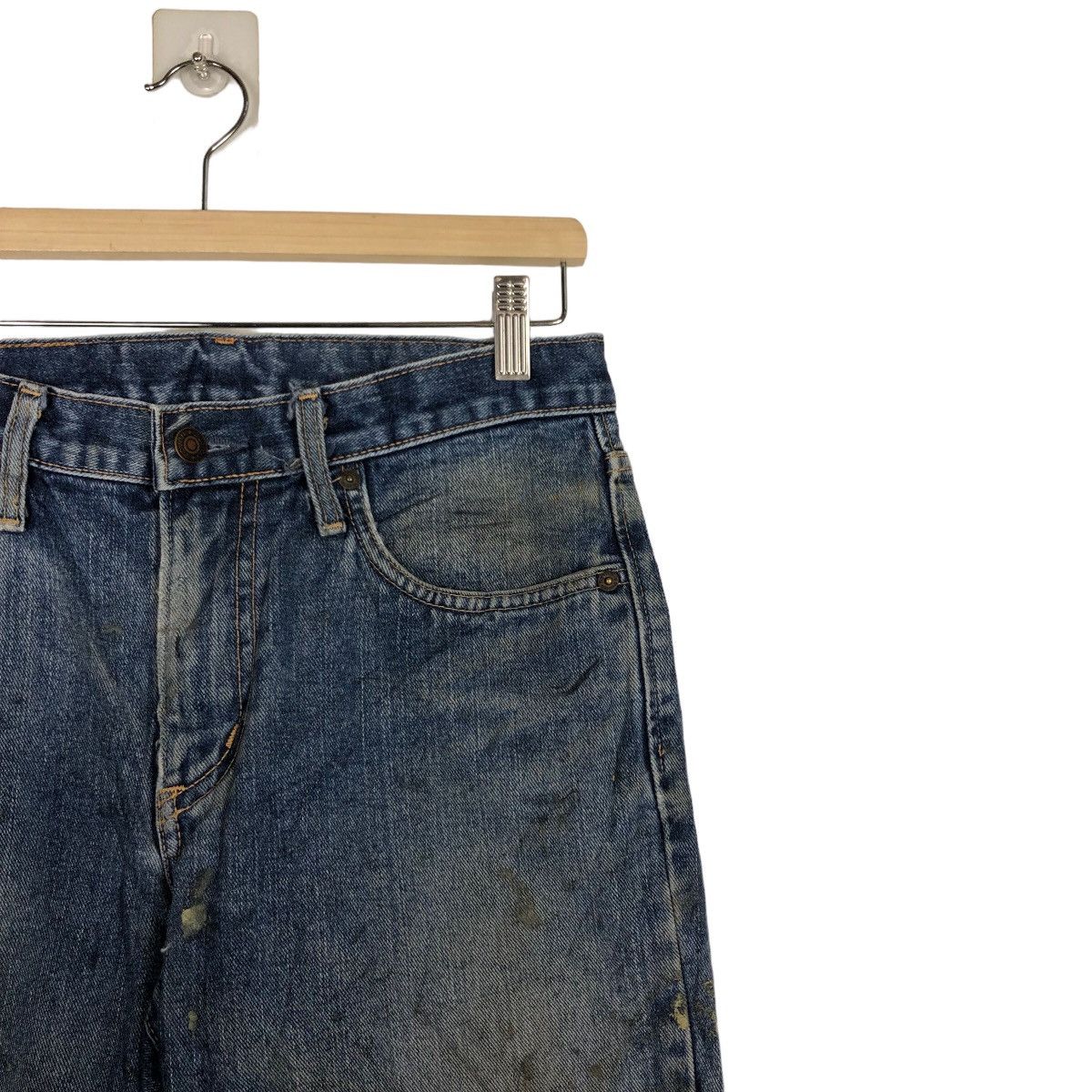 Edwin 🔥90’s EDWIN NO.43 DISTRESSED DENIM JEANS PUNK STYLE Size US 28 / EU 44 - 5 Thumbnail