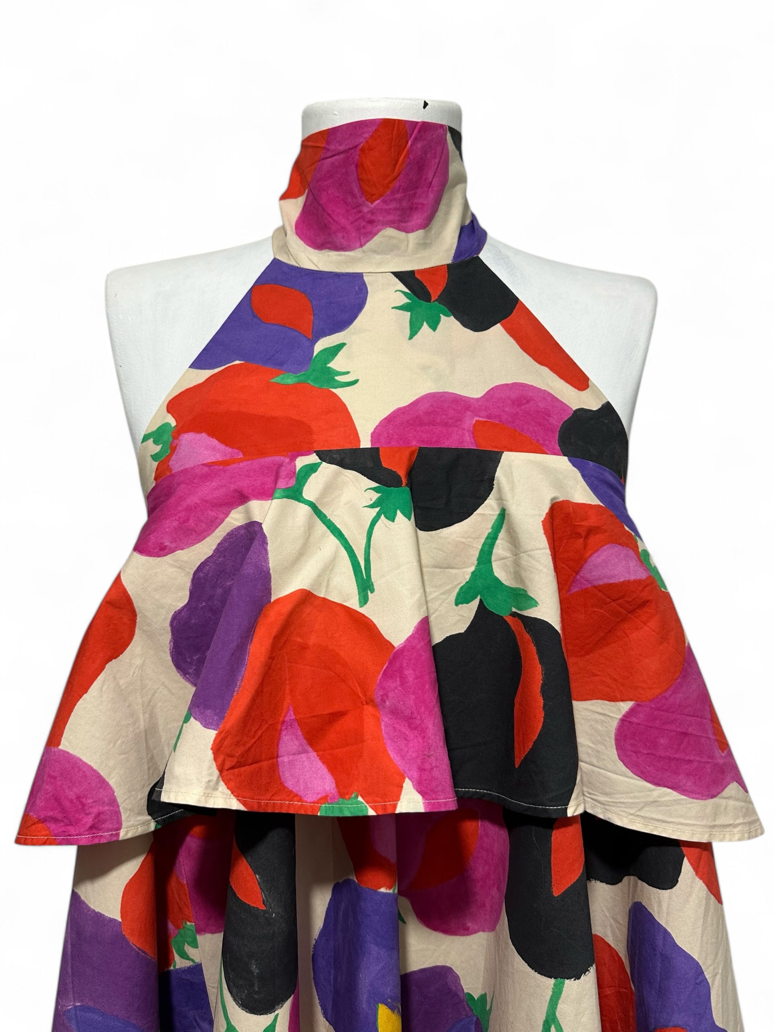 La DoubleJ La Double J Floral All Over Print Dress (M) Size M / US 6-8 / IT 42-44 - 2 Thumbnail