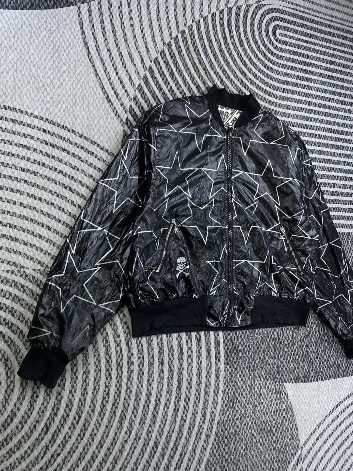 Super Lovers RARE❗️Super Lovers Punk Rock AOP Reversible Bomber Jacket Size US L / EU 52-54 / 3 - 7 Thumbnail