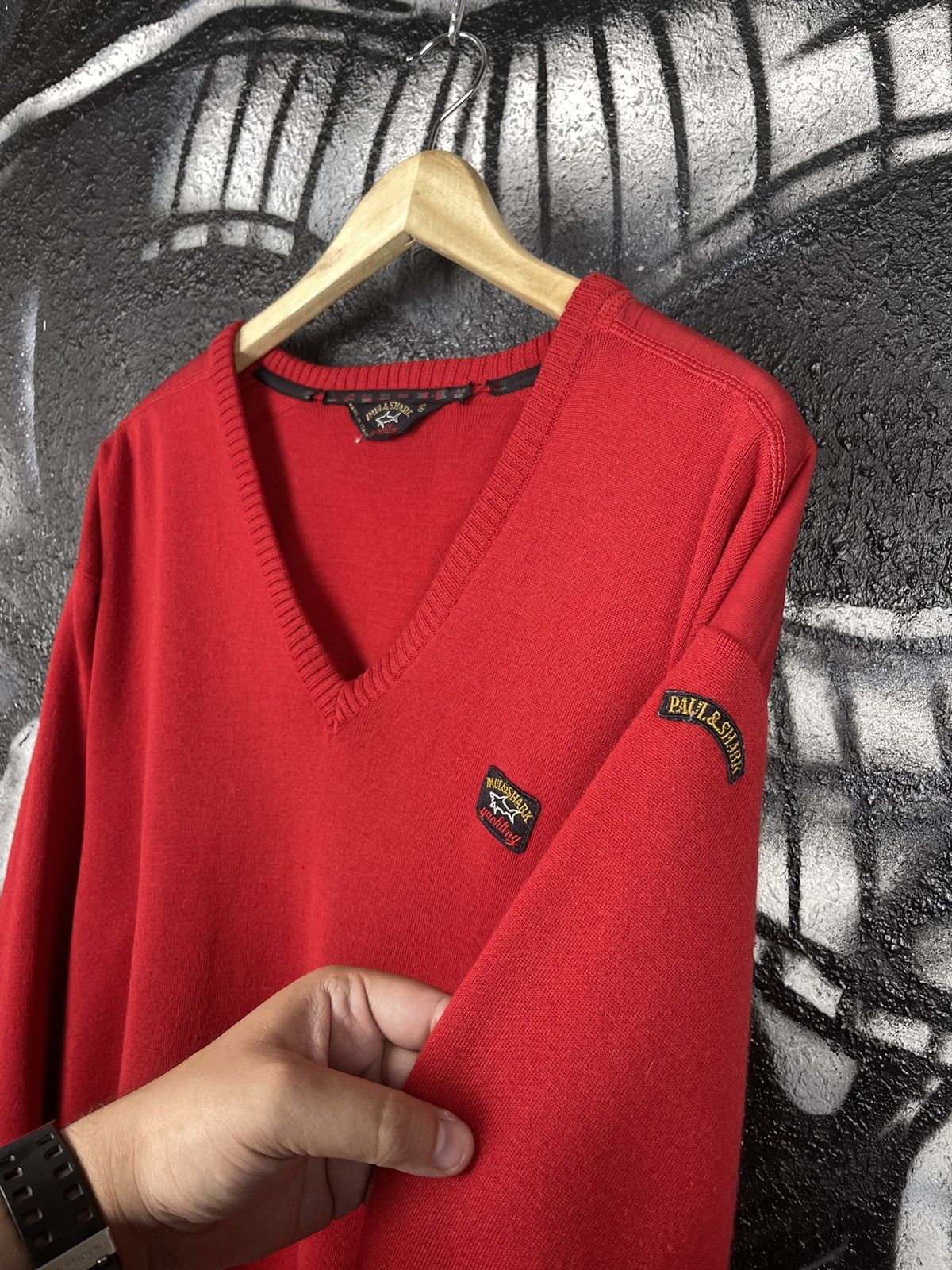 Paul & Shark × Vintage Vintage Paul & Shark V Neck Sweater Men’s Size XL Size US XL / EU 56 / 4 - 4 Thumbnail