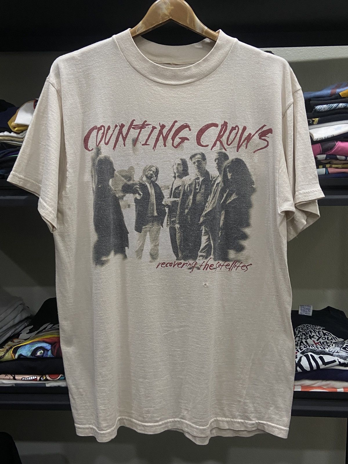 Band Tees × Vintage Vintage 1997s COUNTING CROWS Alternative Rock Tour TShirt Size US L / EU 52-54 / 3 - 1 Thumbnail