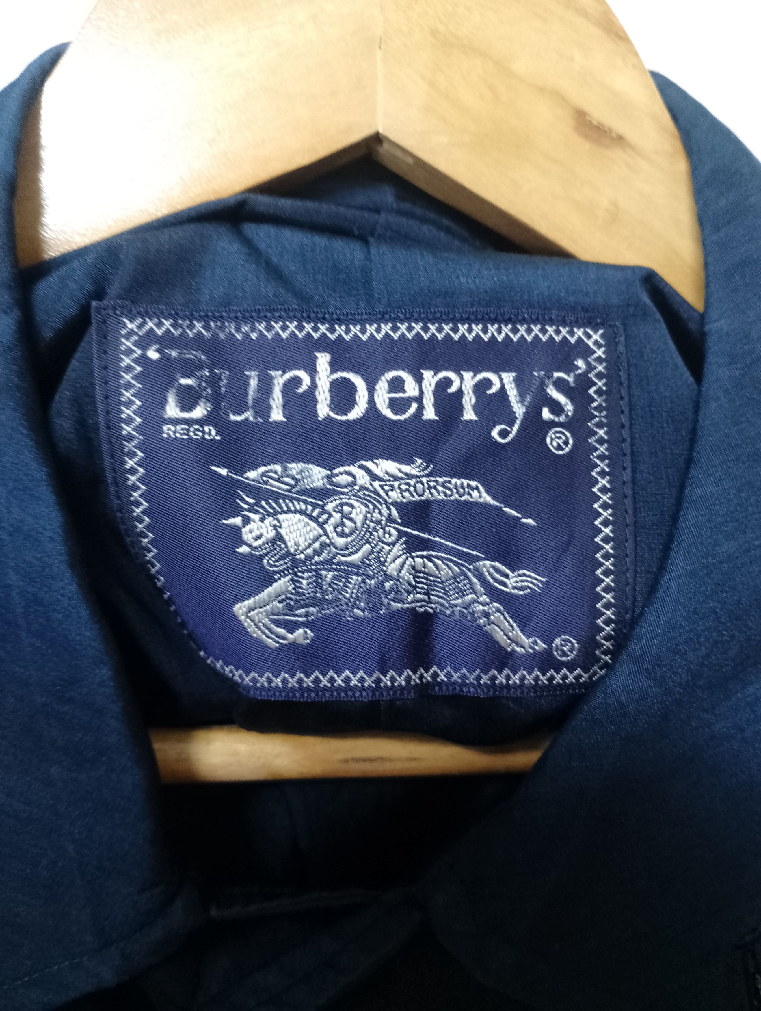 Burberry Vintage Burberrys Trechcoat Navy Blue Size US XL / EU 56 / 4 - 5 Thumbnail