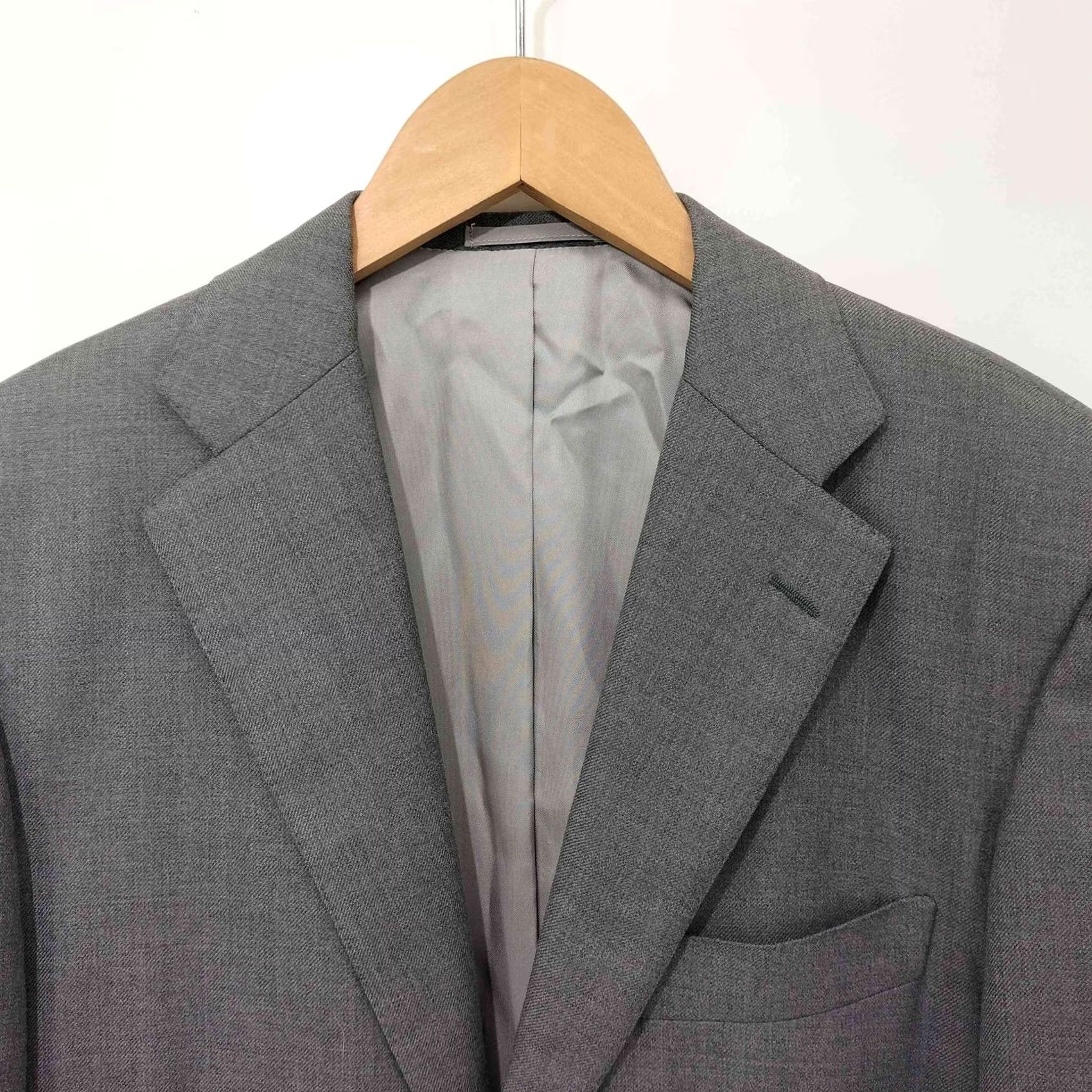 Ring Jacket RING JACKET BLACK LABEL Wool Single Breasted Tailored Jacket 46R - Grey - Used in Japan Size US S / EU 44-46 / 1 - 5 Thumbnail