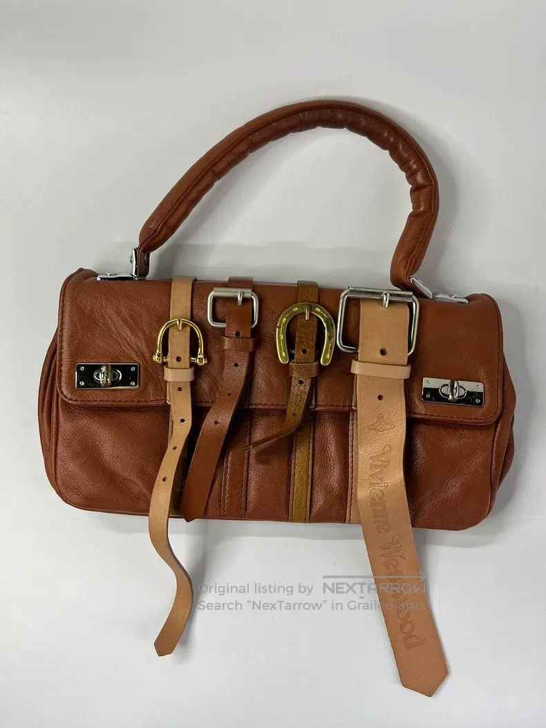 Vivienne Westwood Vivienne Westwood Accordian Handbag Brown Small Size ONE SIZE - 1 Thumbnail