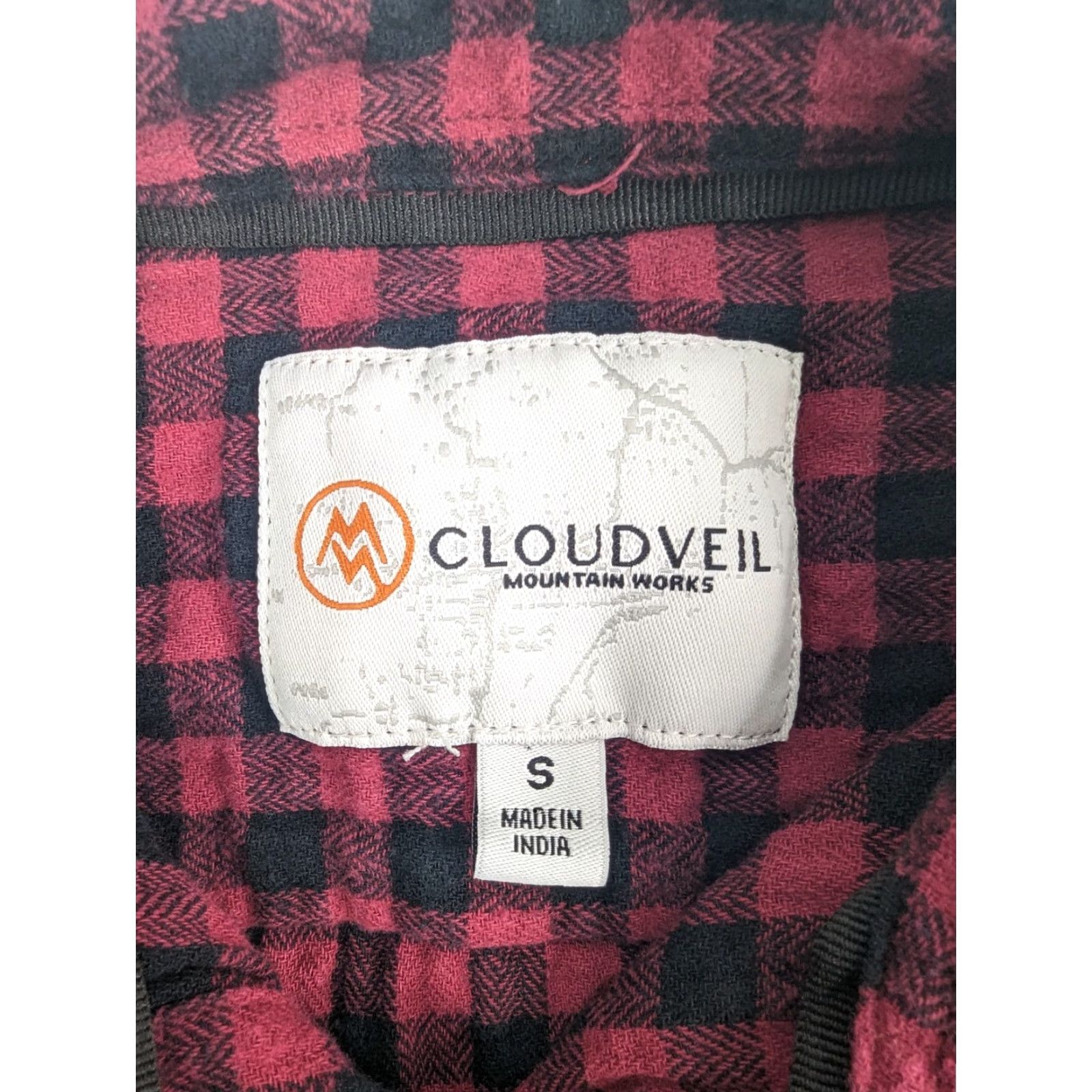 Vintage Cloudveil Button-Up Shirt Mens Small Cotton Flannel Red Checkered Long Sleeve Size US S / EU 44-46 / 1 - 7 Thumbnail