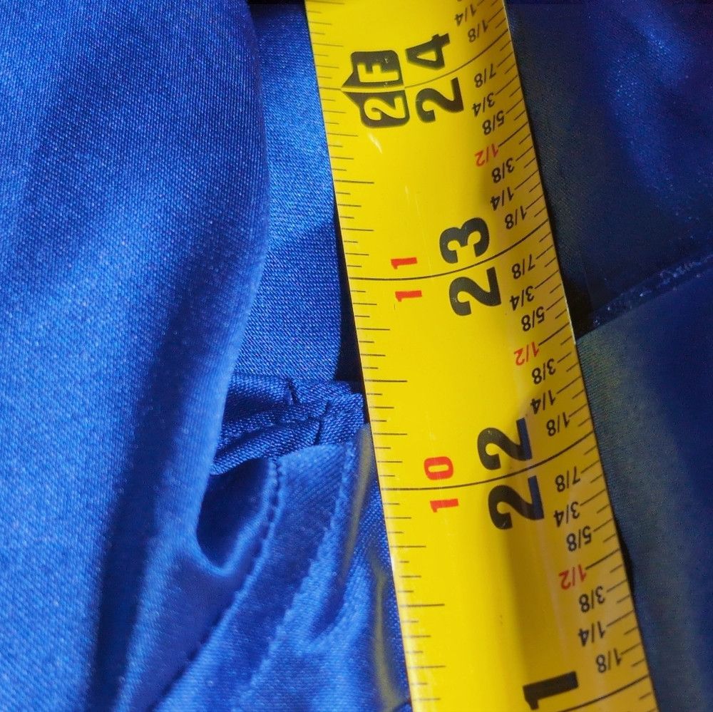 Handmade Number One Tailored sz L Sleek Blue Satin Shirt Size US L / EU 52-54 / 3 - 5 Thumbnail