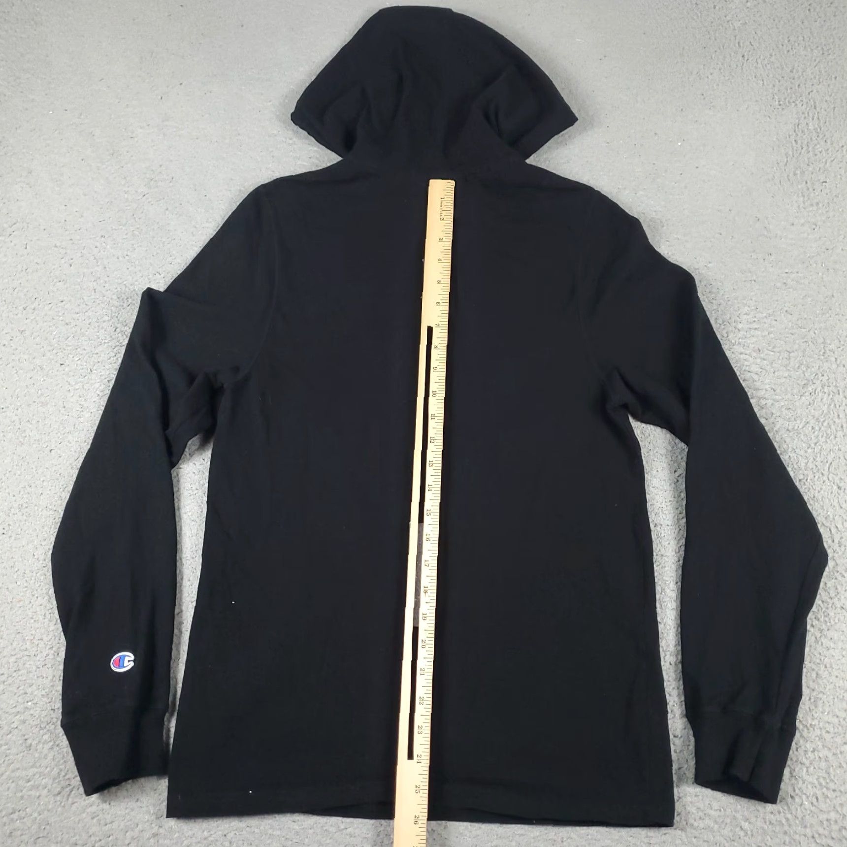 Champion VINTAGE Champion Hoodie Pullover Mens Small Black Casual Sweatshirt All Seasons Size US S / EU 44-46 / 1 - 6 Thumbnail