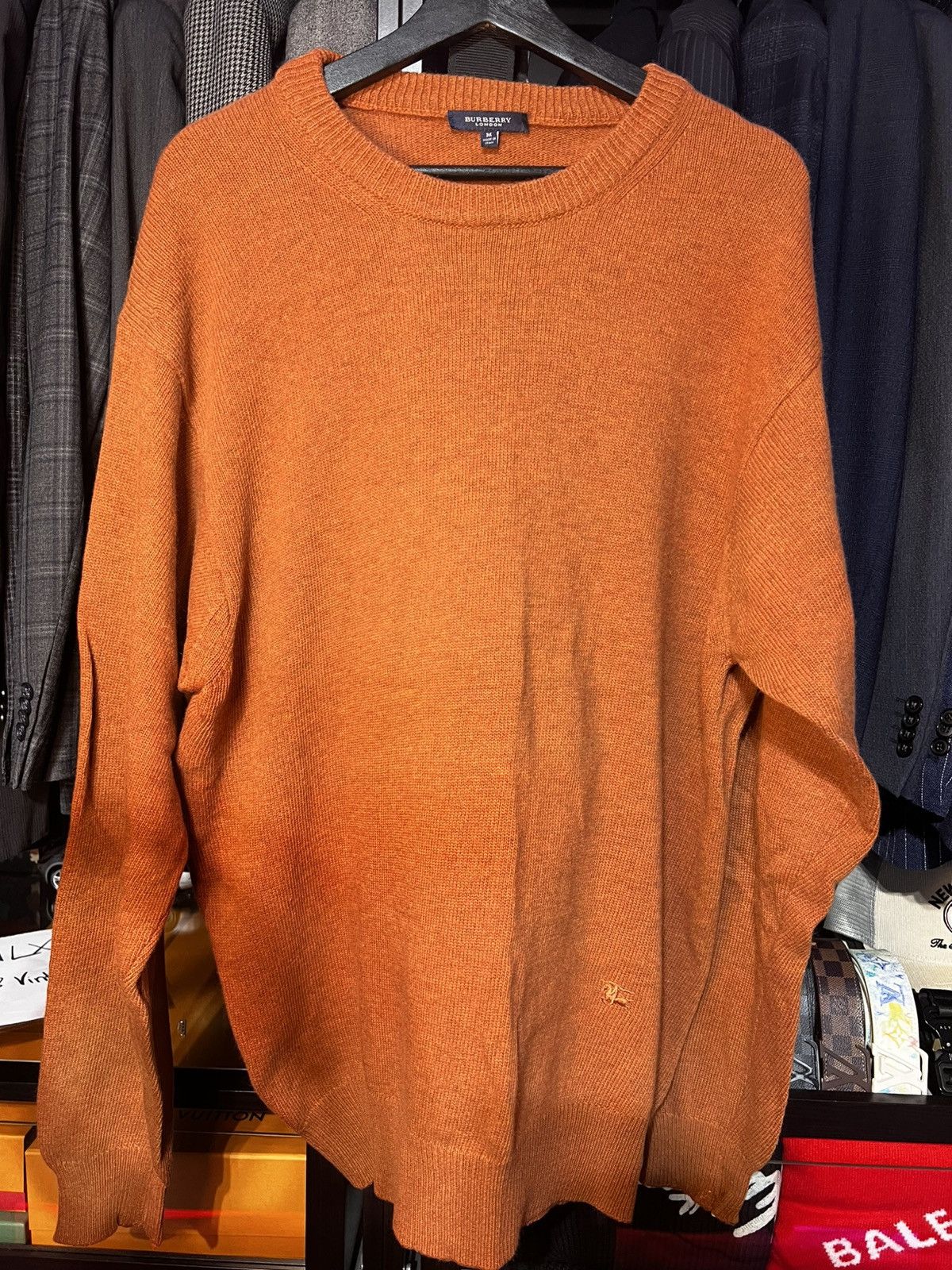 Burberry Burberry Wool Sweater - Dark Orange. Size M/L Size US M / EU 48-50 / 2 - 1 Thumbnail
