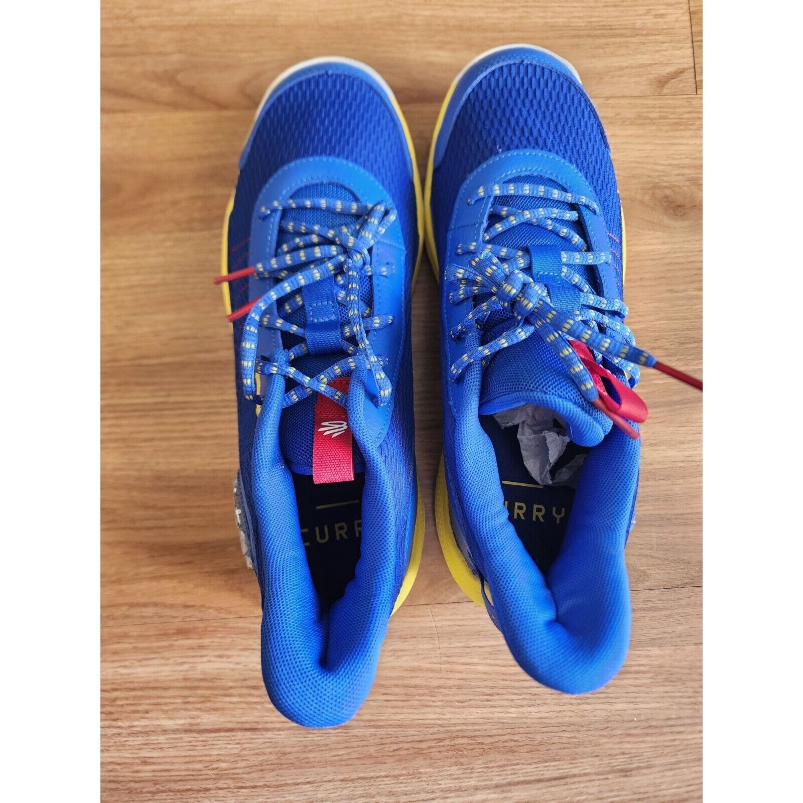 Under Armour Under Armour Curry 3Z7 Basketball10 Warriors Blue Yellow Size US 10 / EU 43 - 5 Thumbnail